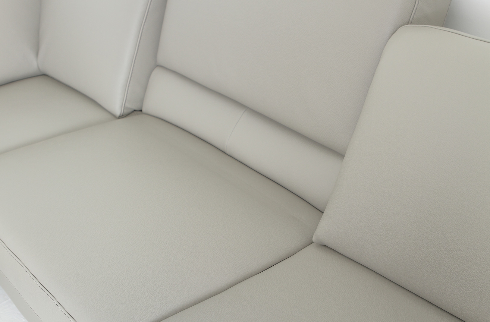 Frankfurt Top Grain Leather L-Shaped Sectional Sofa