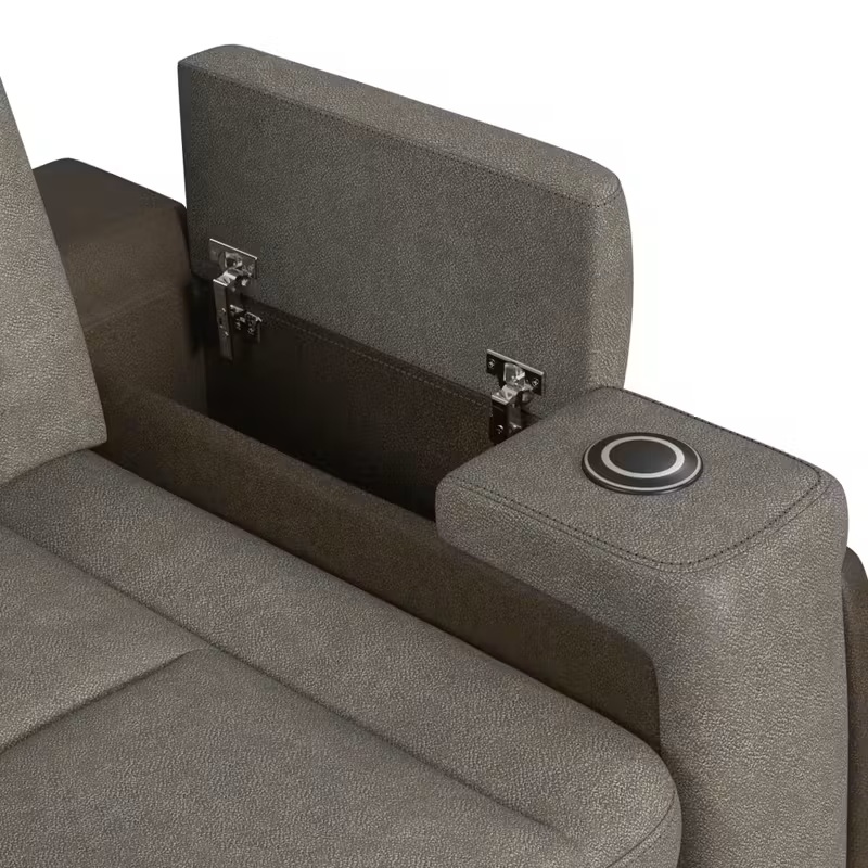 SM Lantana Faux Leather Power Reclining Living Room Set w/LED Light