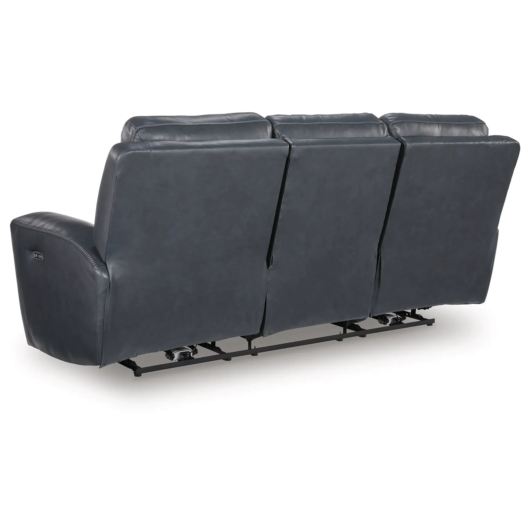 Next Move Leather Power Reclining Living Room Set with Adjustable Headrest