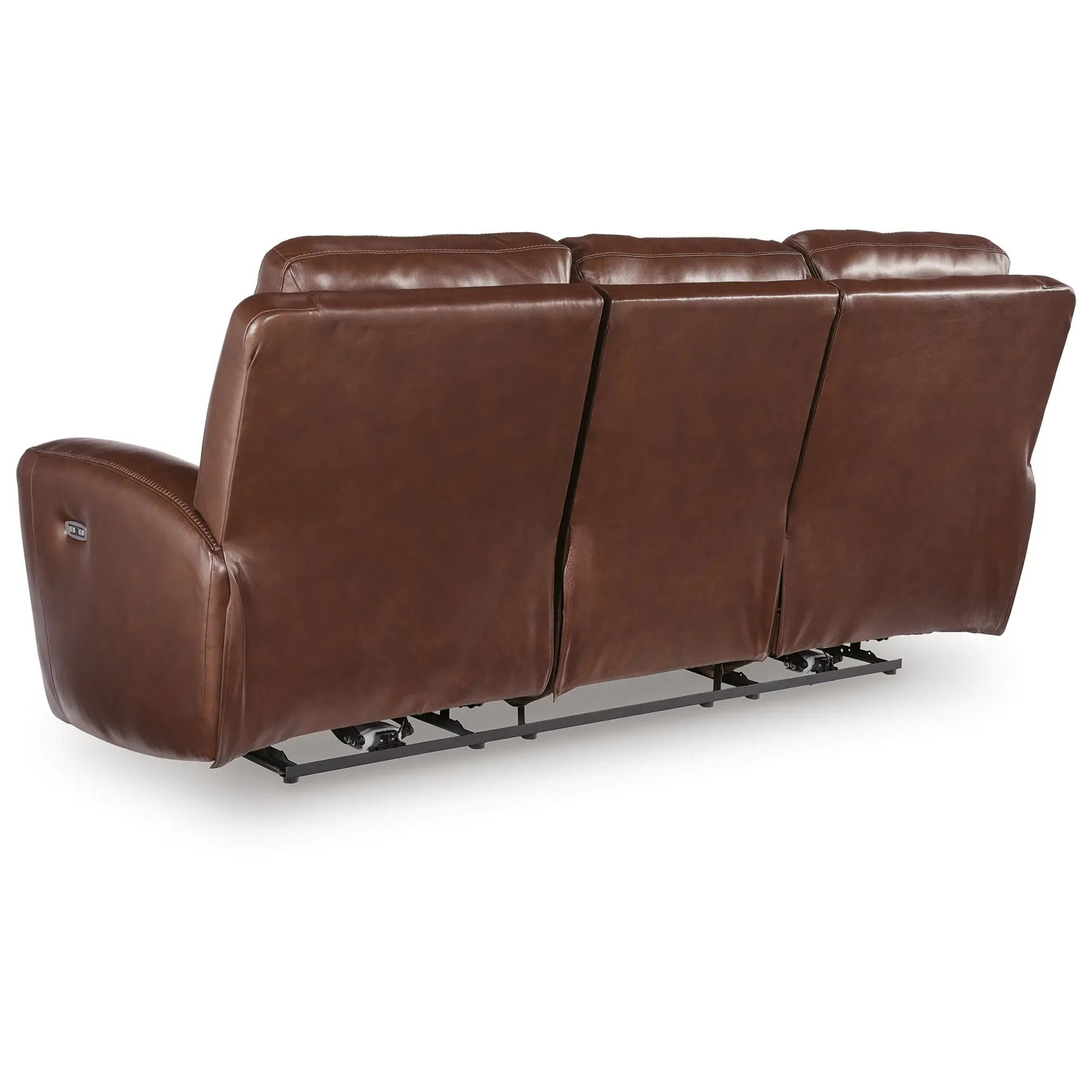 Next Move Leather Power Reclining Living Room Set with Adjustable Headrest