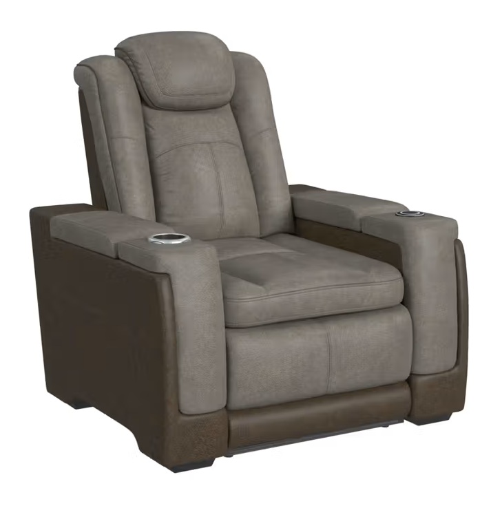 SM Lantana Faux Leather Power Reclining Living Room Set w/LED Light