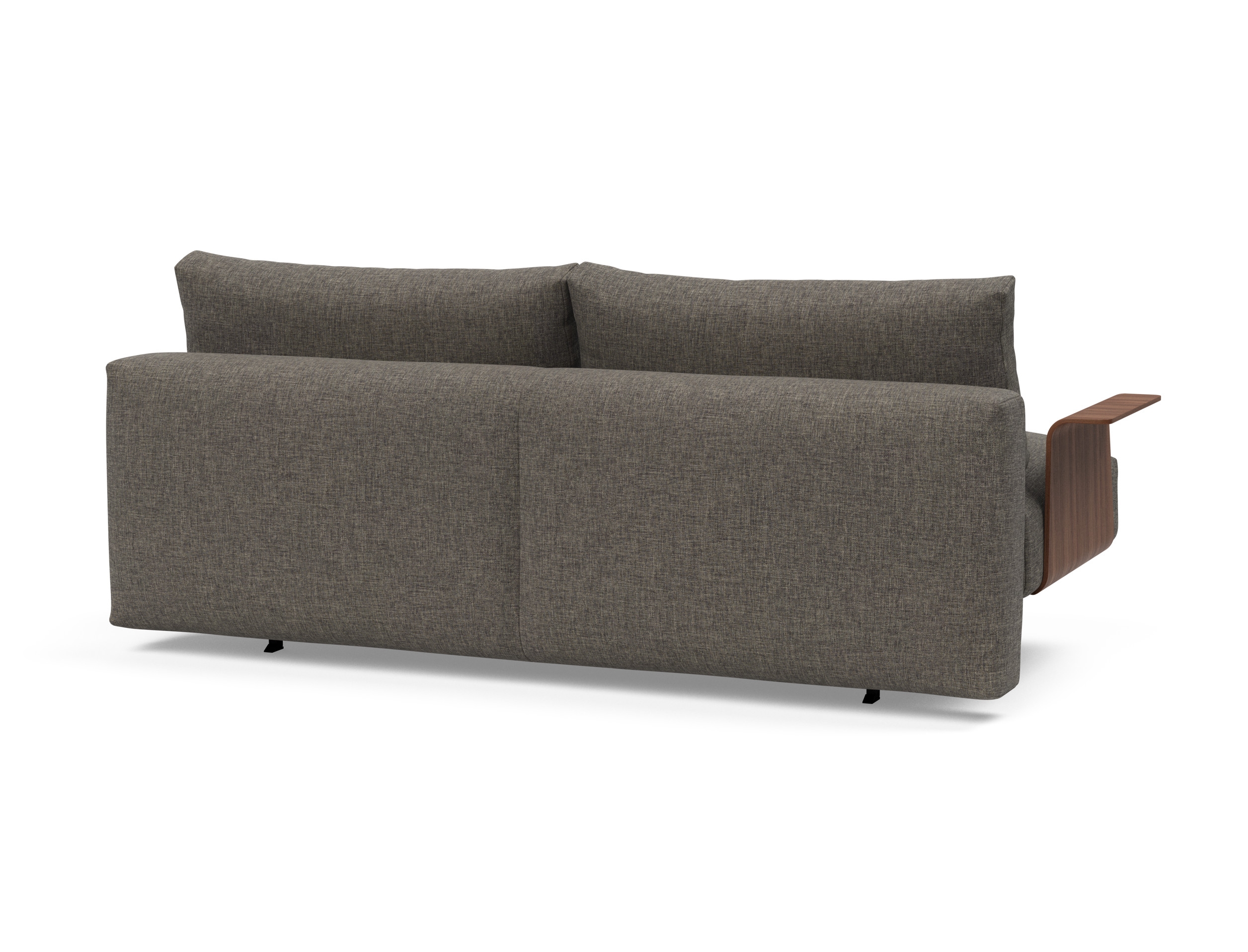 Frode Fabric Sofa Bed w/Walnut Arms