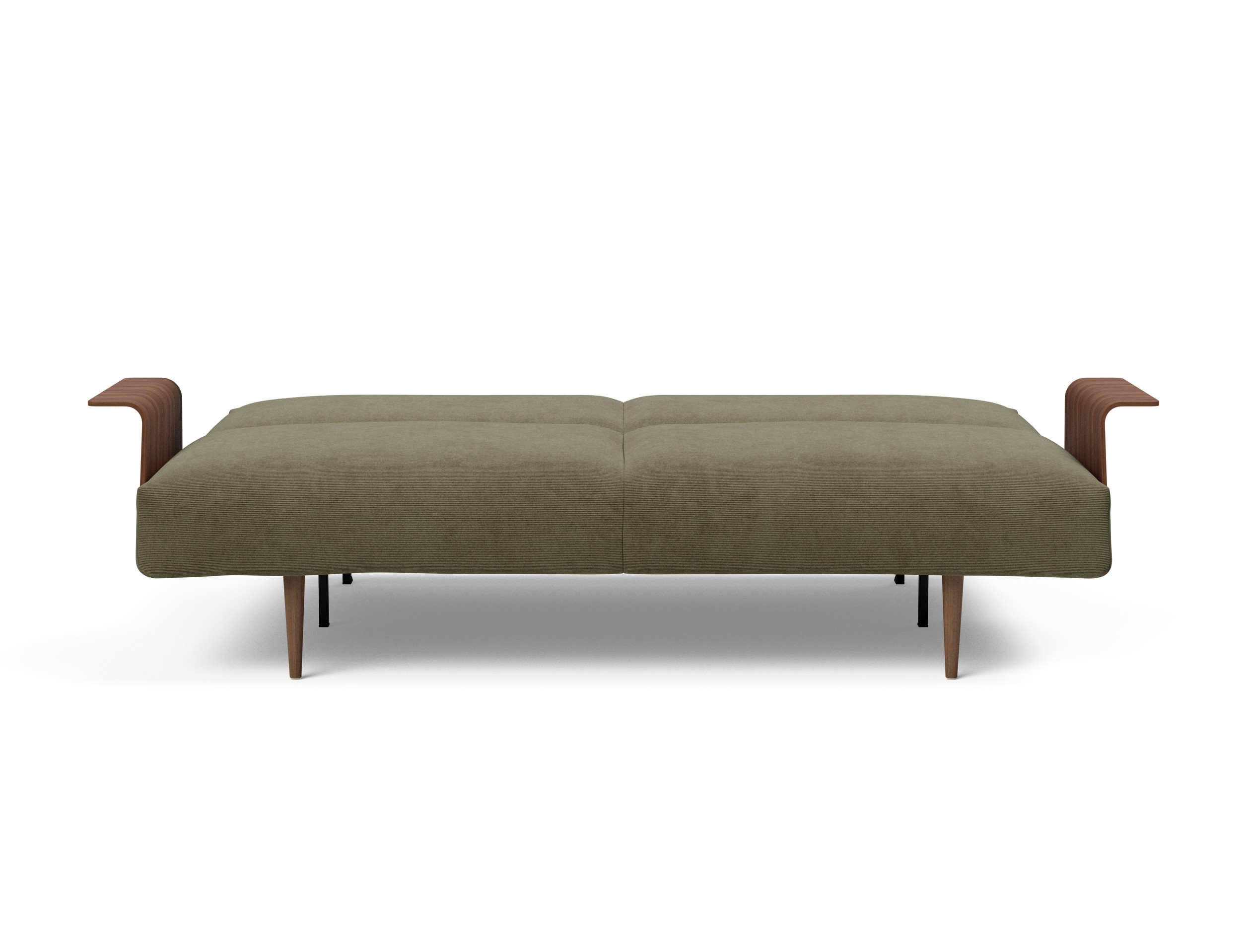 Frode Fabric Sofa Bed w/Walnut Arms