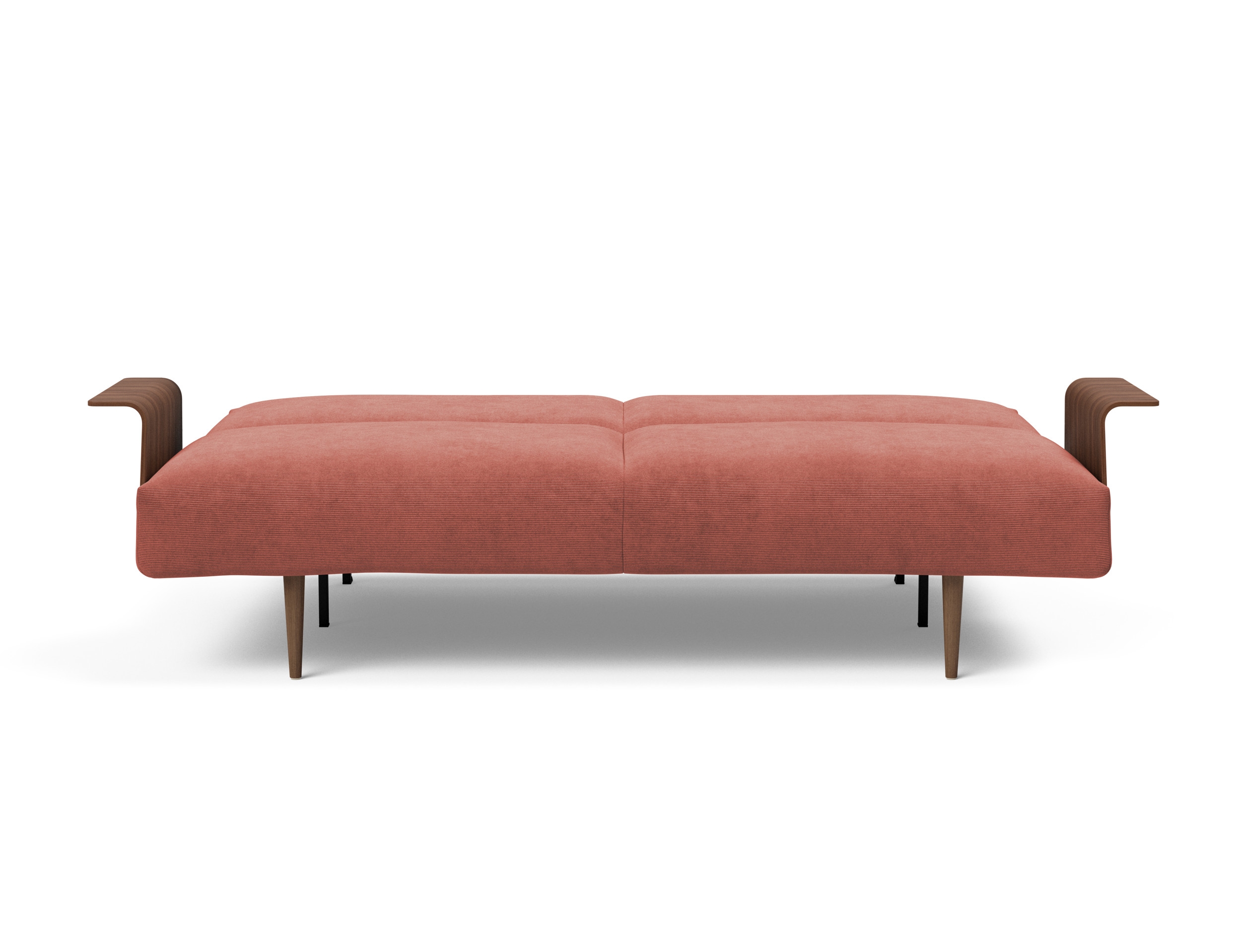 Frode Fabric Sofa Bed w/Walnut Arms