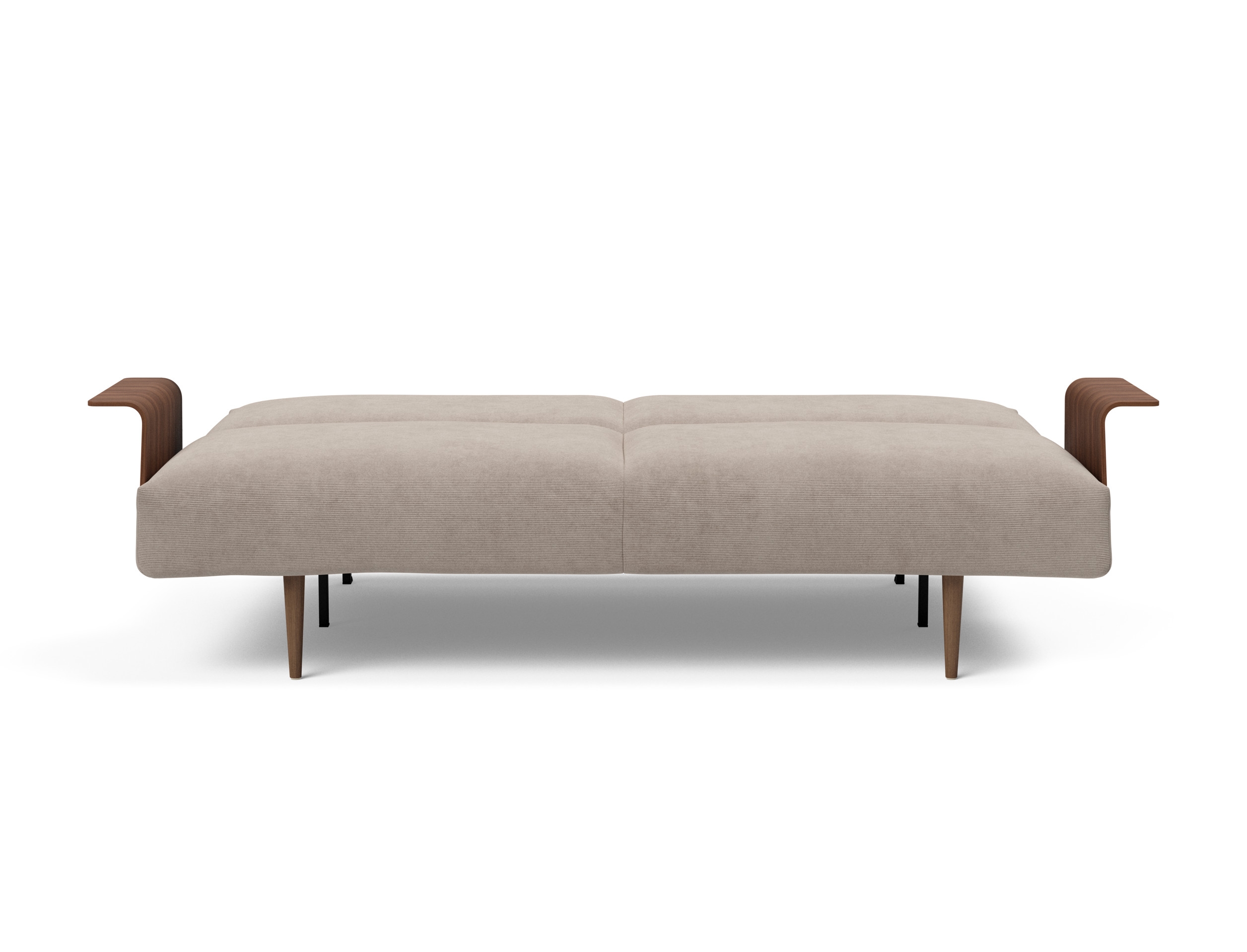 Frode Fabric Sofa Bed w/Walnut Arms