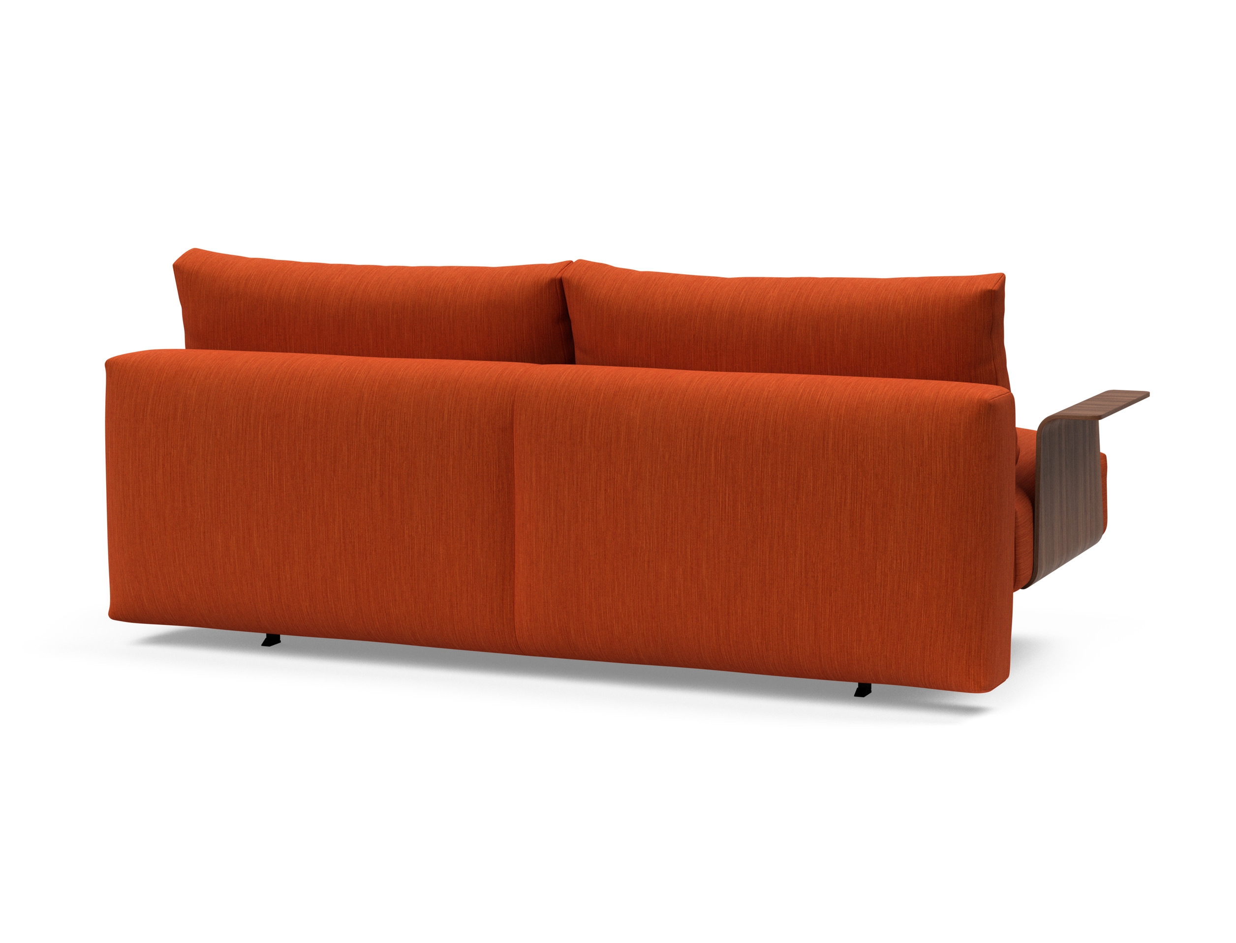Frode Fabric Sofa Bed w/Walnut Arms
