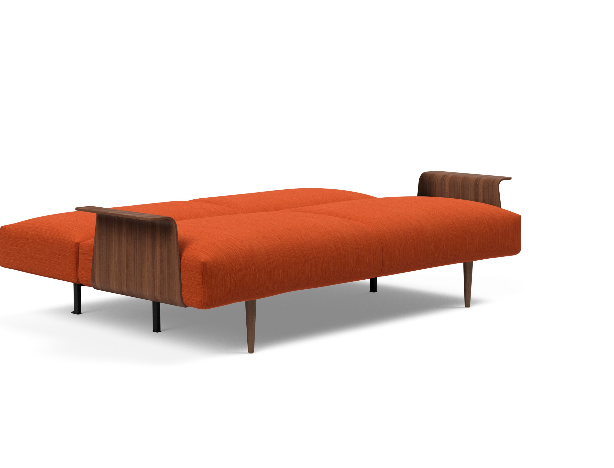 Frode Fabric Sofa Bed w/Walnut Arms