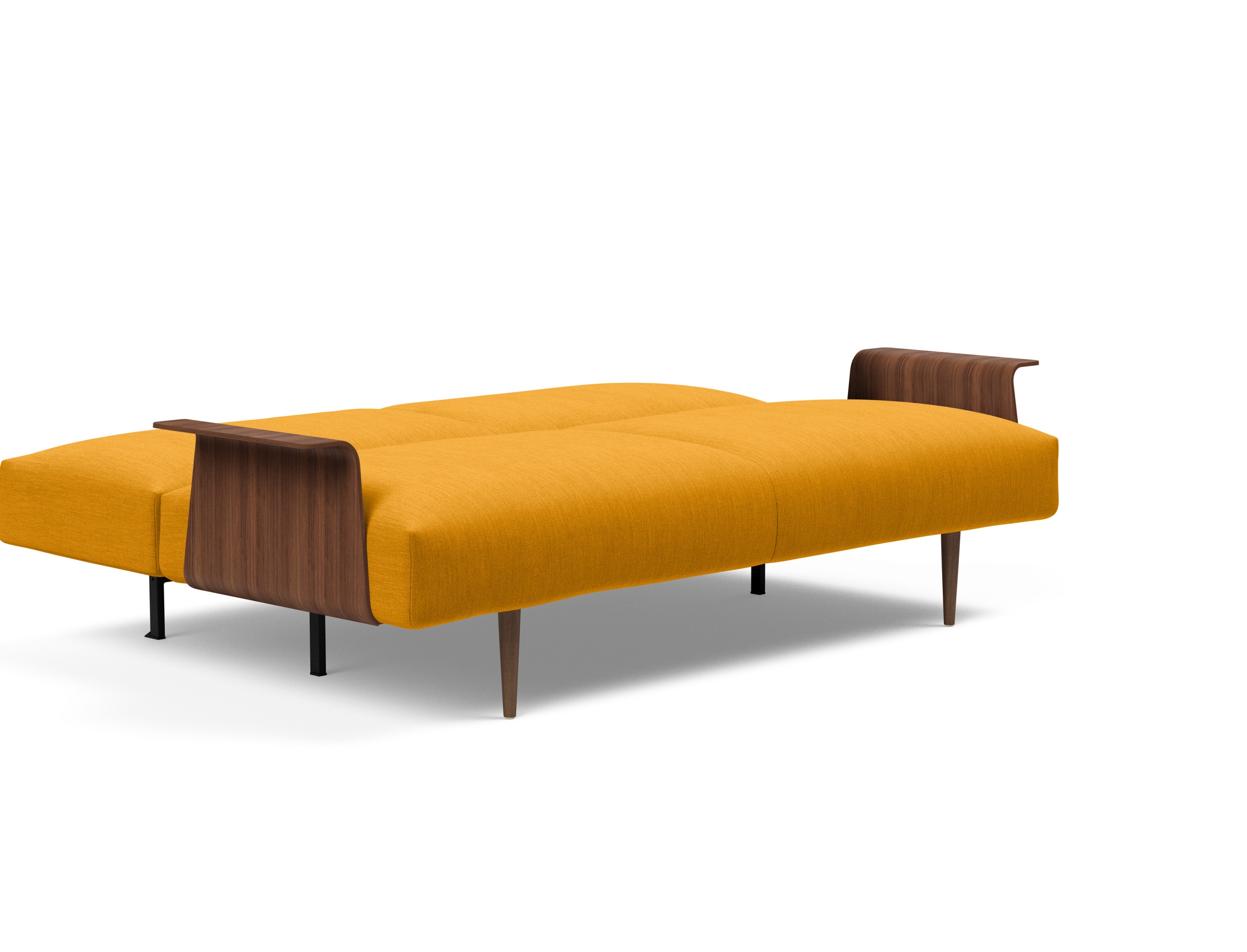 Frode Fabric Sofa Bed w/Walnut Arms