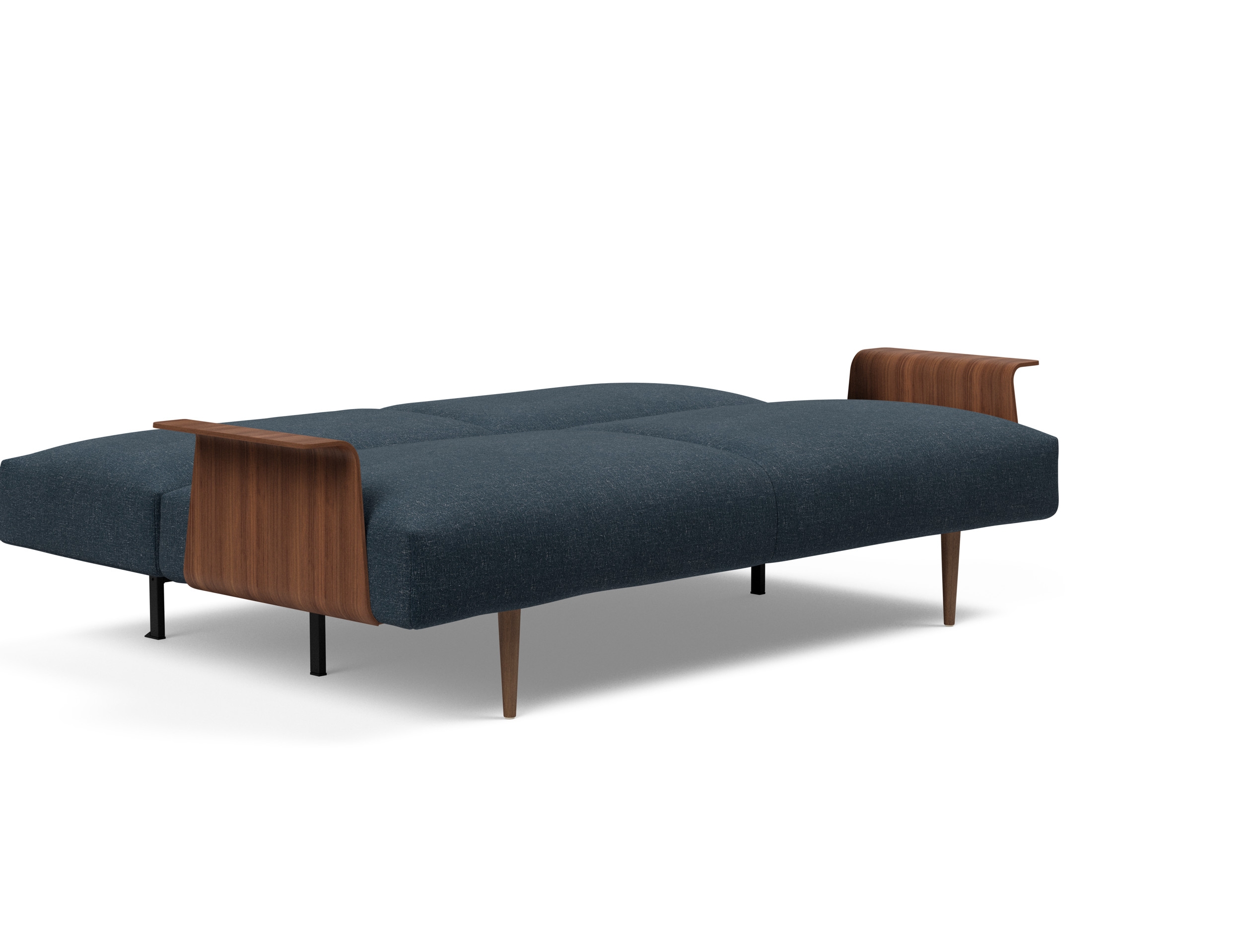Frode Fabric Sofa Bed w/Walnut Arms