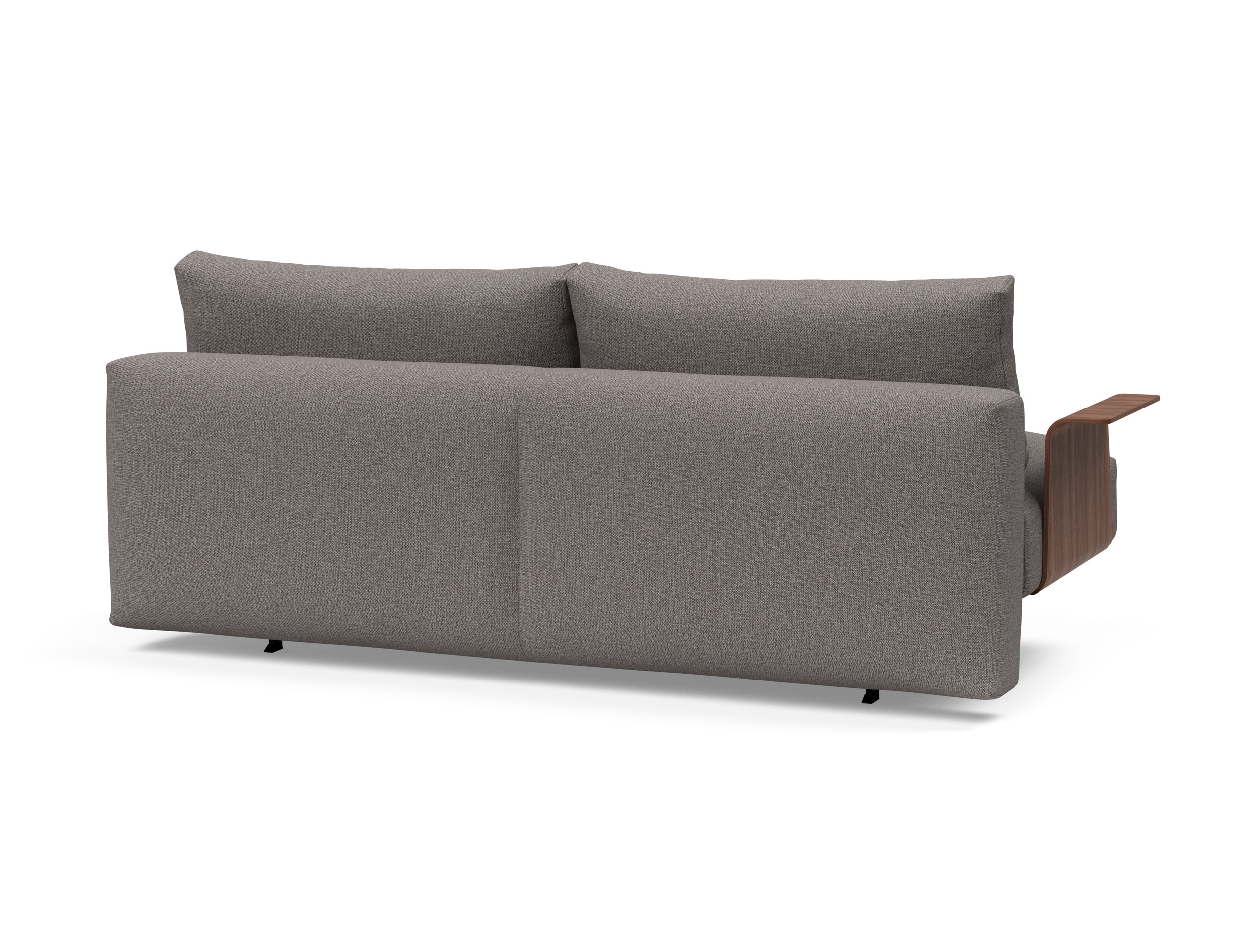 Frode Fabric Sofa Bed w/Walnut Arms