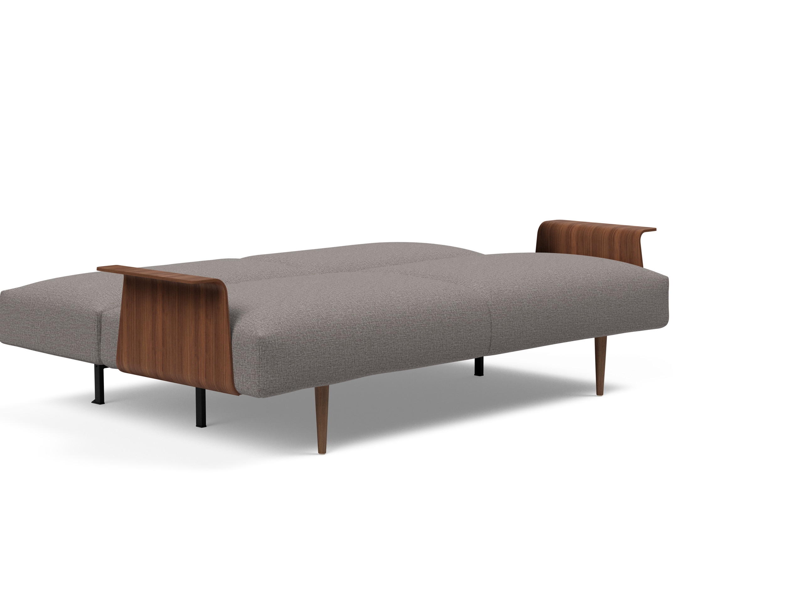 Frode Fabric Sofa Bed w/Walnut Arms
