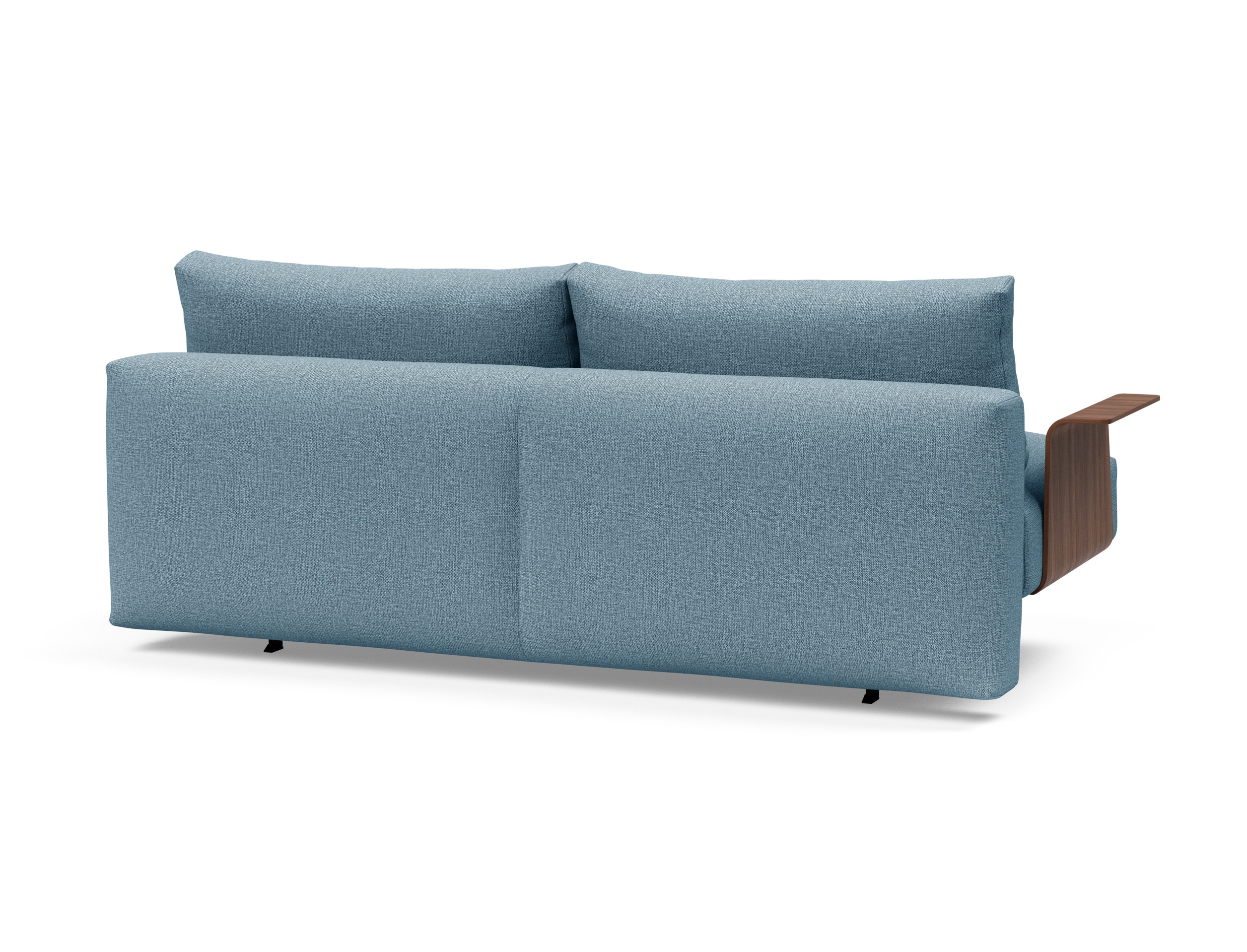 Frode Fabric Sofa Bed w/Walnut Arms