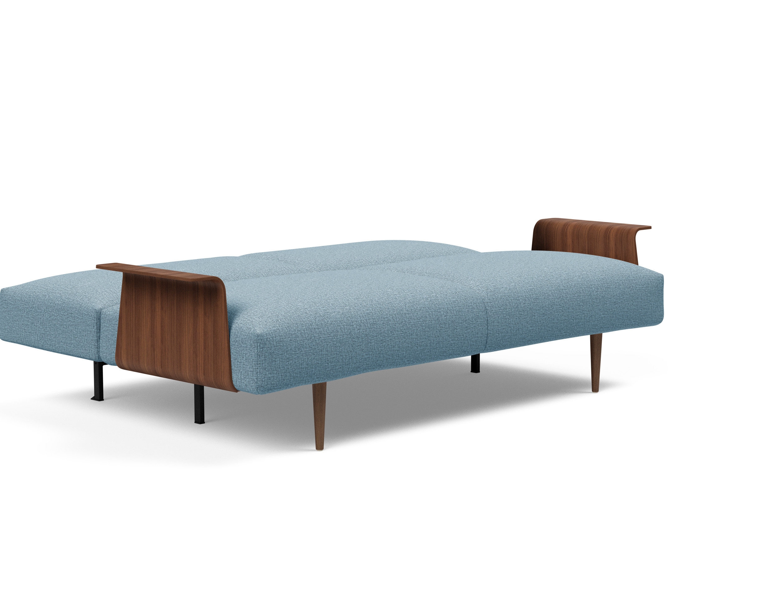Frode Fabric Sofa Bed w/Walnut Arms