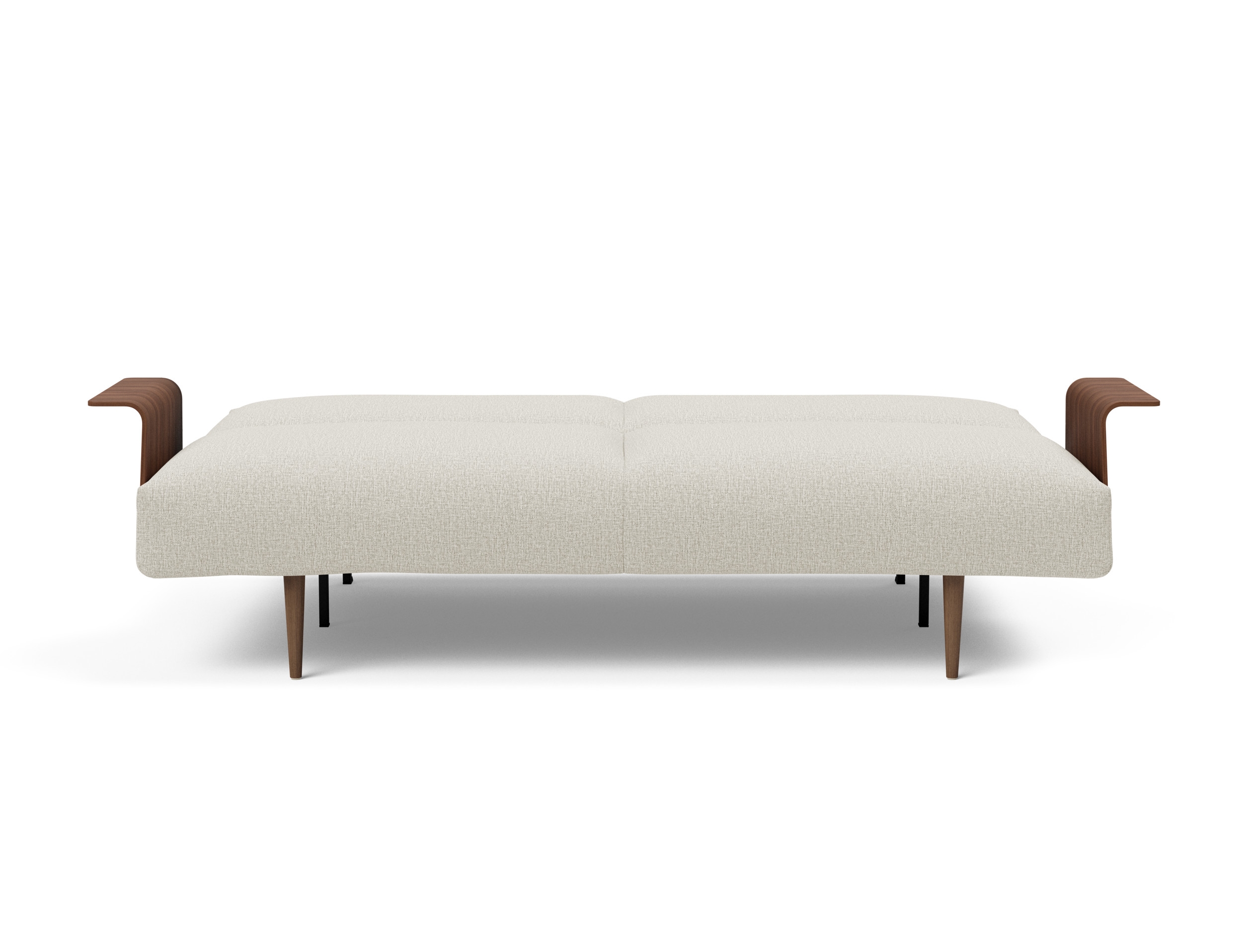 Frode Fabric Sofa Bed w/Walnut Arms