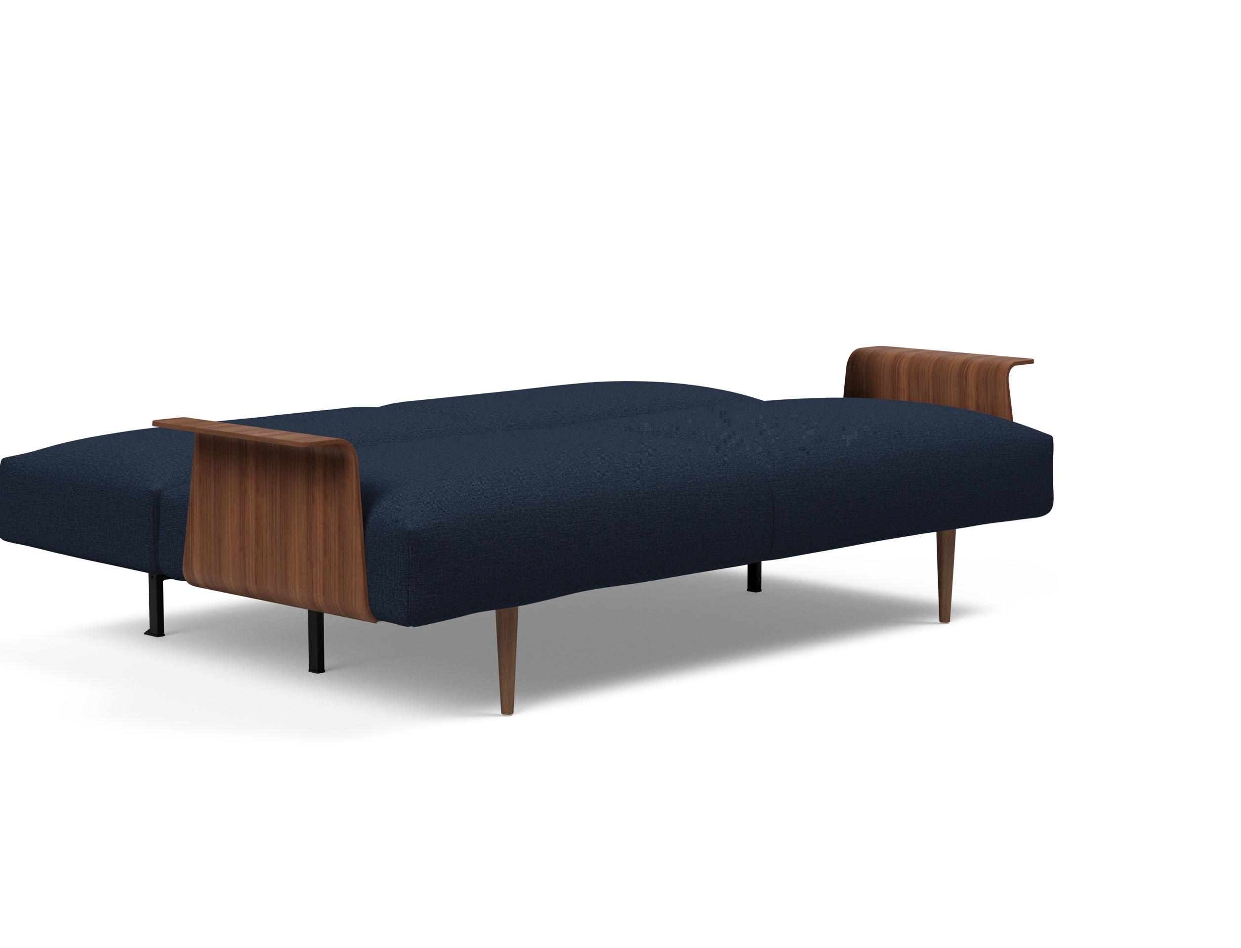 Frode Fabric Sofa Bed w/Walnut Arms