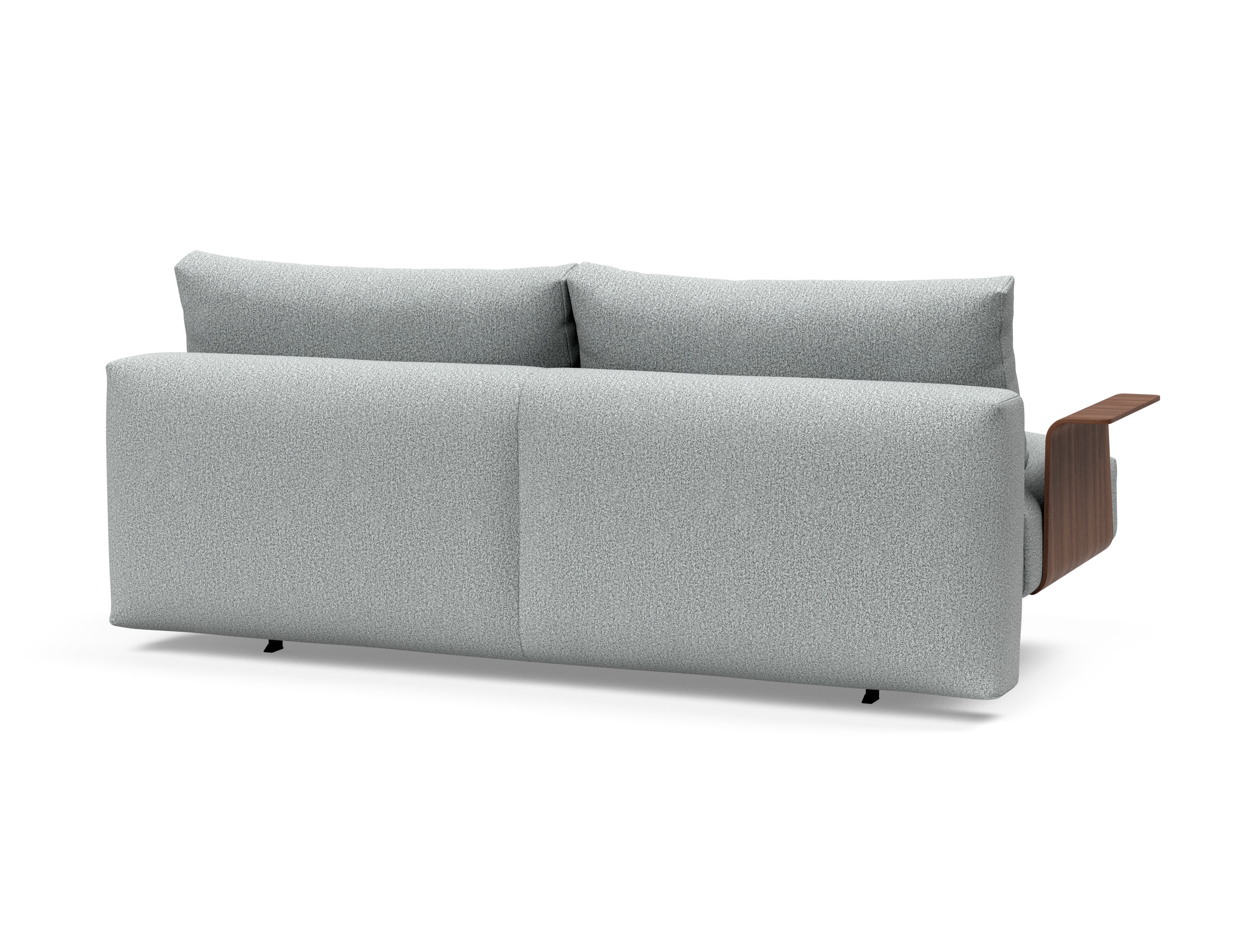 Frode Fabric Sofa Bed w/Walnut Arms