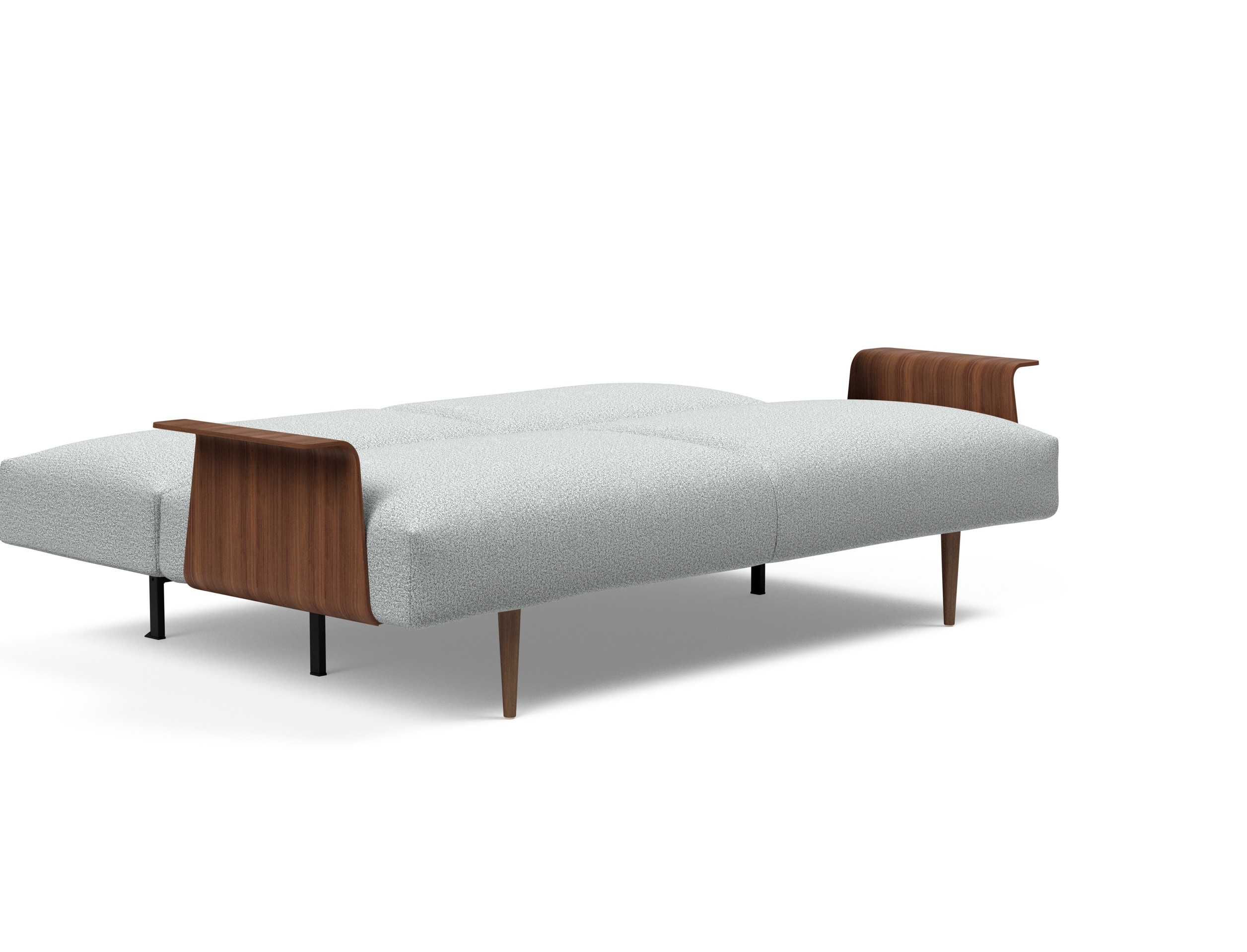 Frode Fabric Sofa Bed w/Walnut Arms
