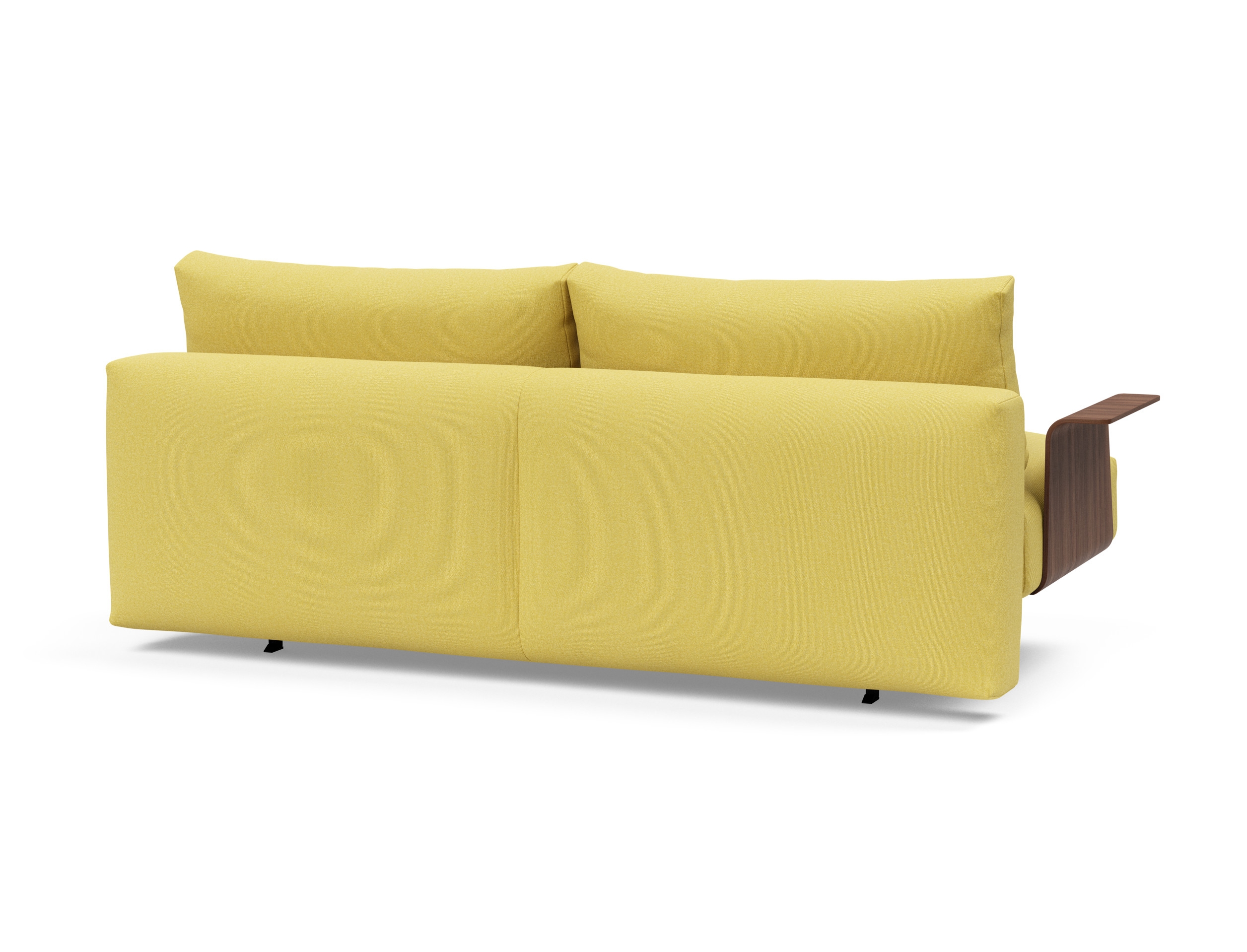 Frode Fabric Sofa Bed w/Walnut Arms