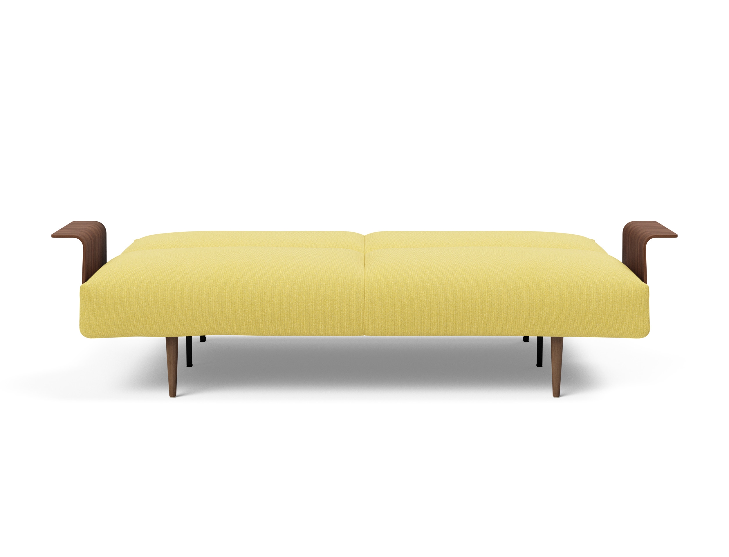 Frode Fabric Sofa Bed w/Walnut Arms