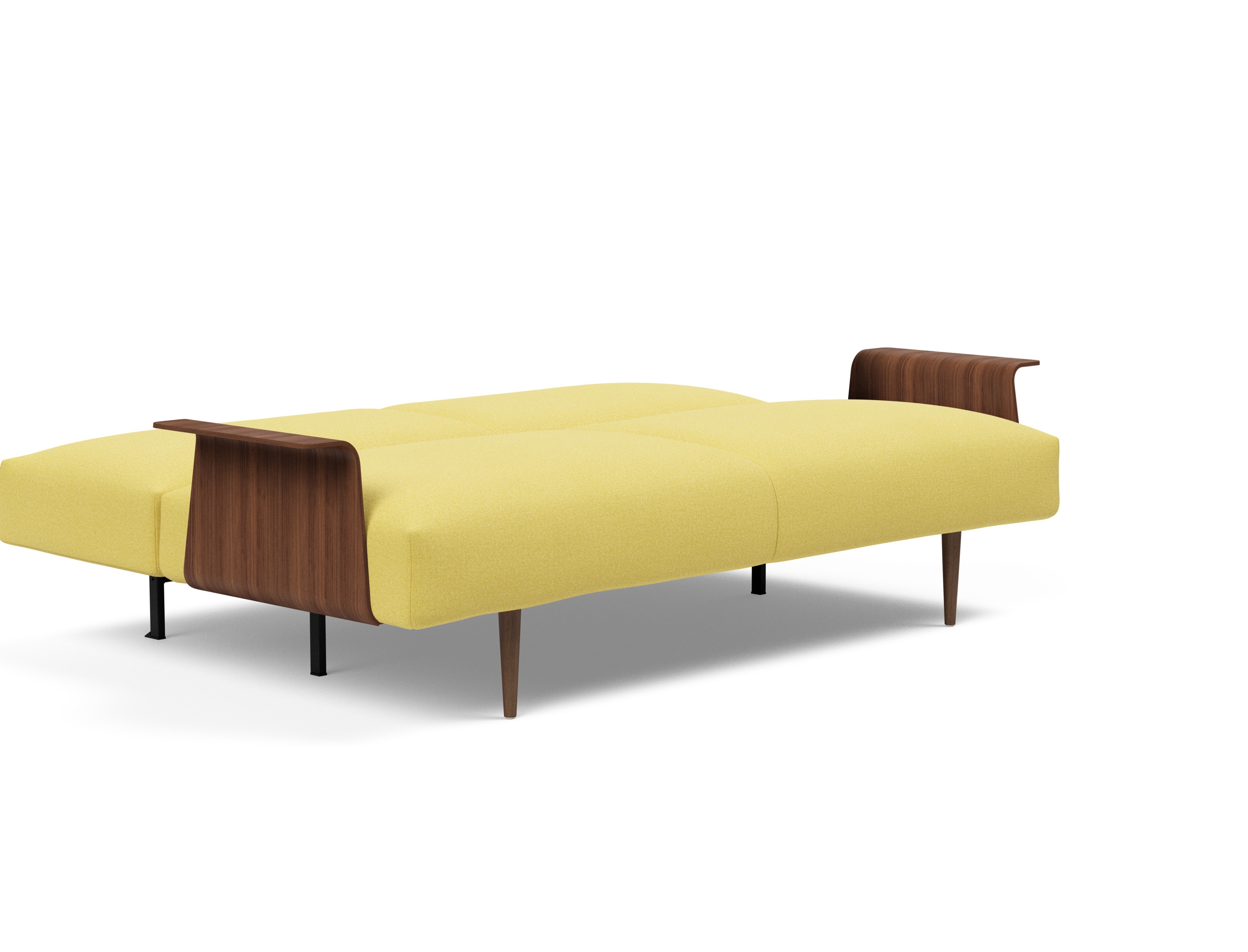 Frode Fabric Sofa Bed w/Walnut Arms