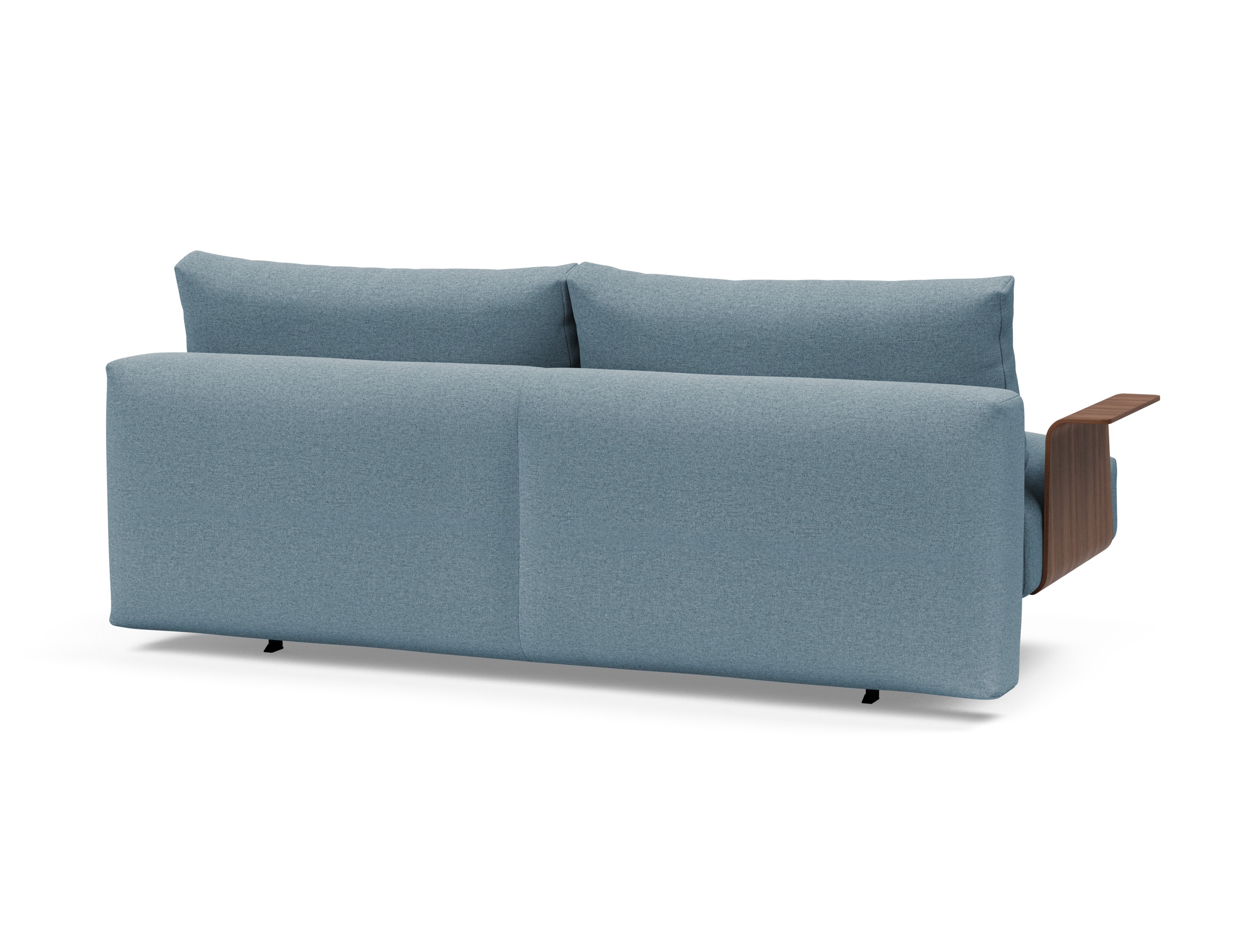 Frode Fabric Sofa Bed w/Walnut Arms