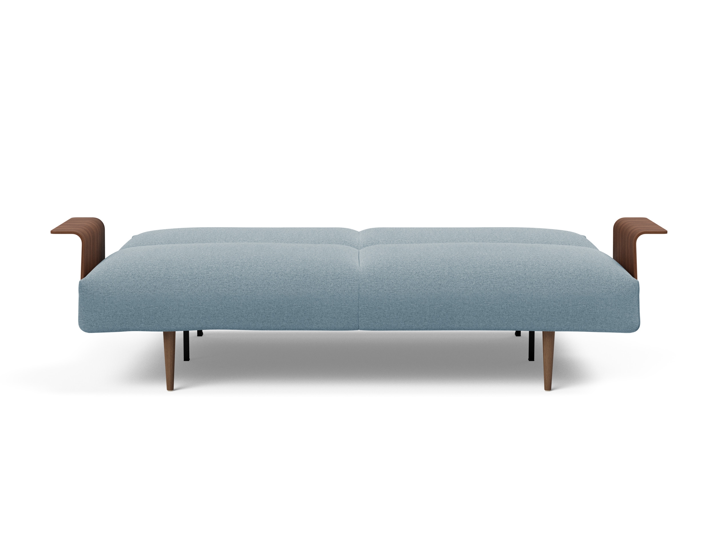 Frode Fabric Sofa Bed w/Walnut Arms