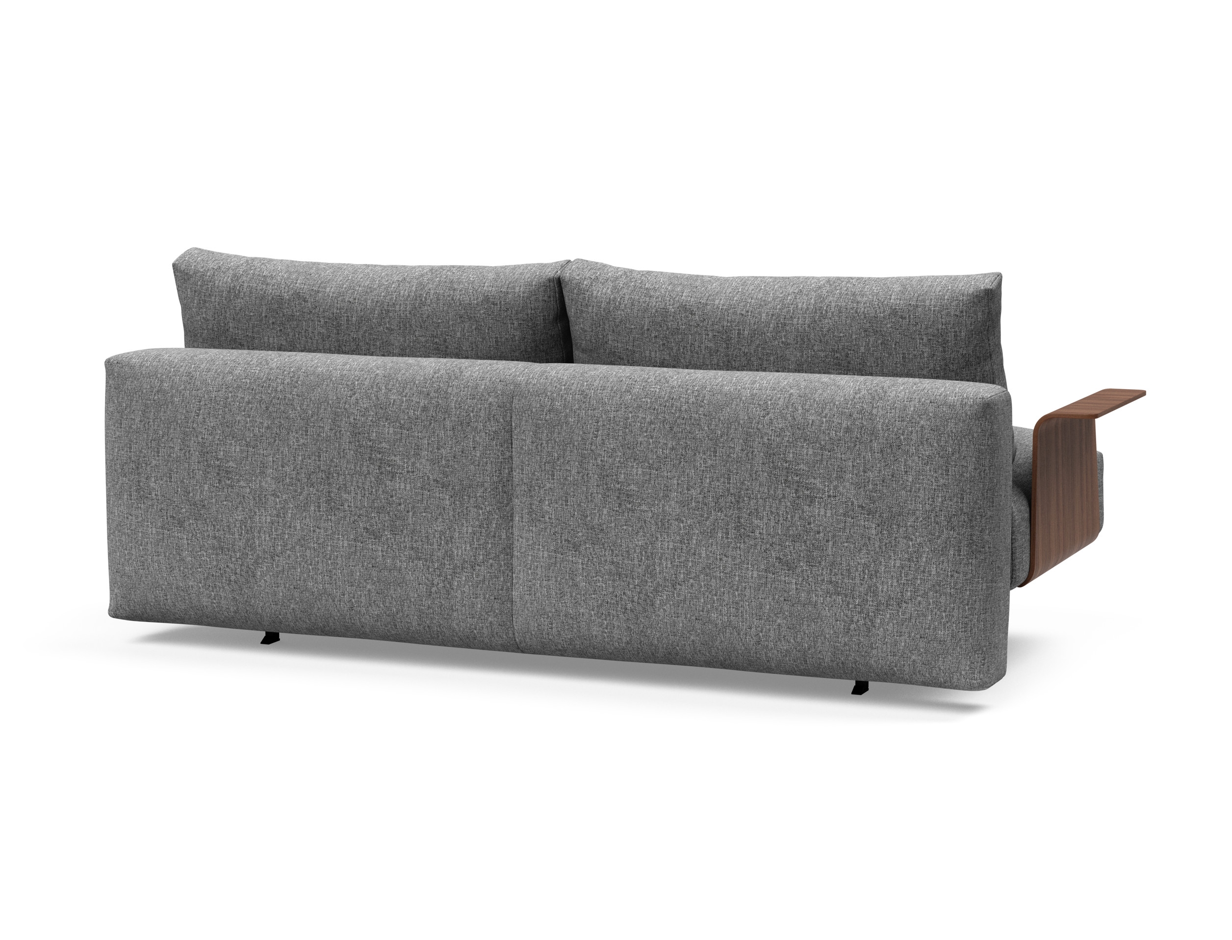 Frode Fabric Sofa Bed w/Walnut Arms