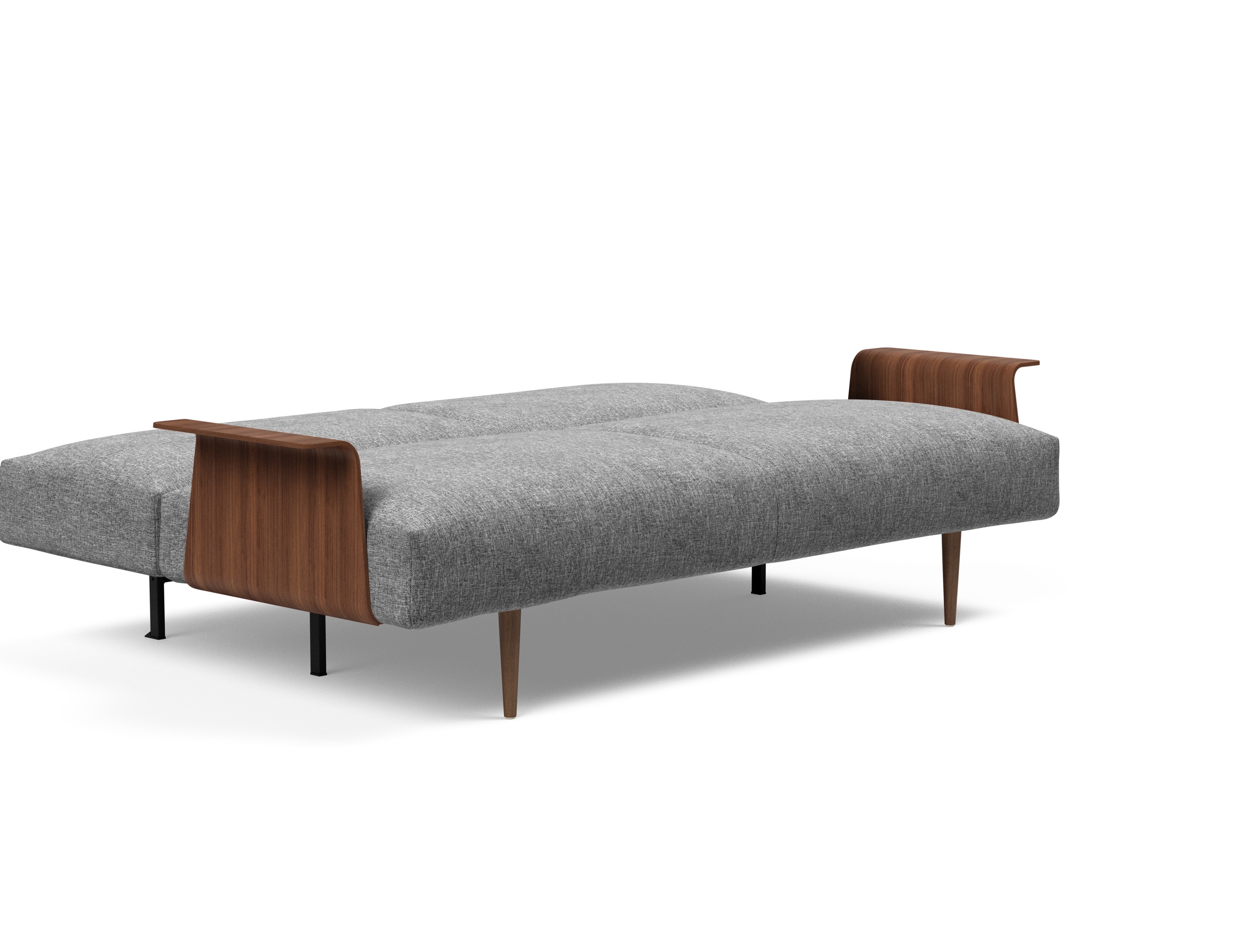 Frode Fabric Sofa Bed w/Walnut Arms