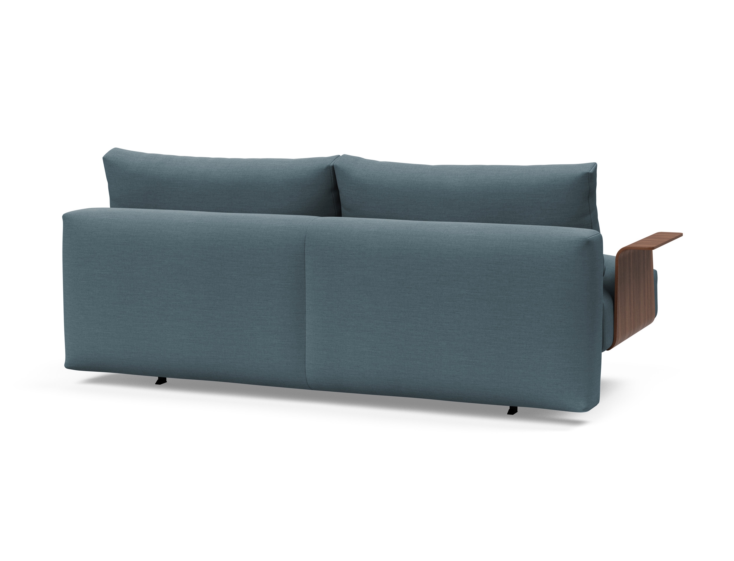 Frode Fabric Sofa Bed w/Walnut Arms