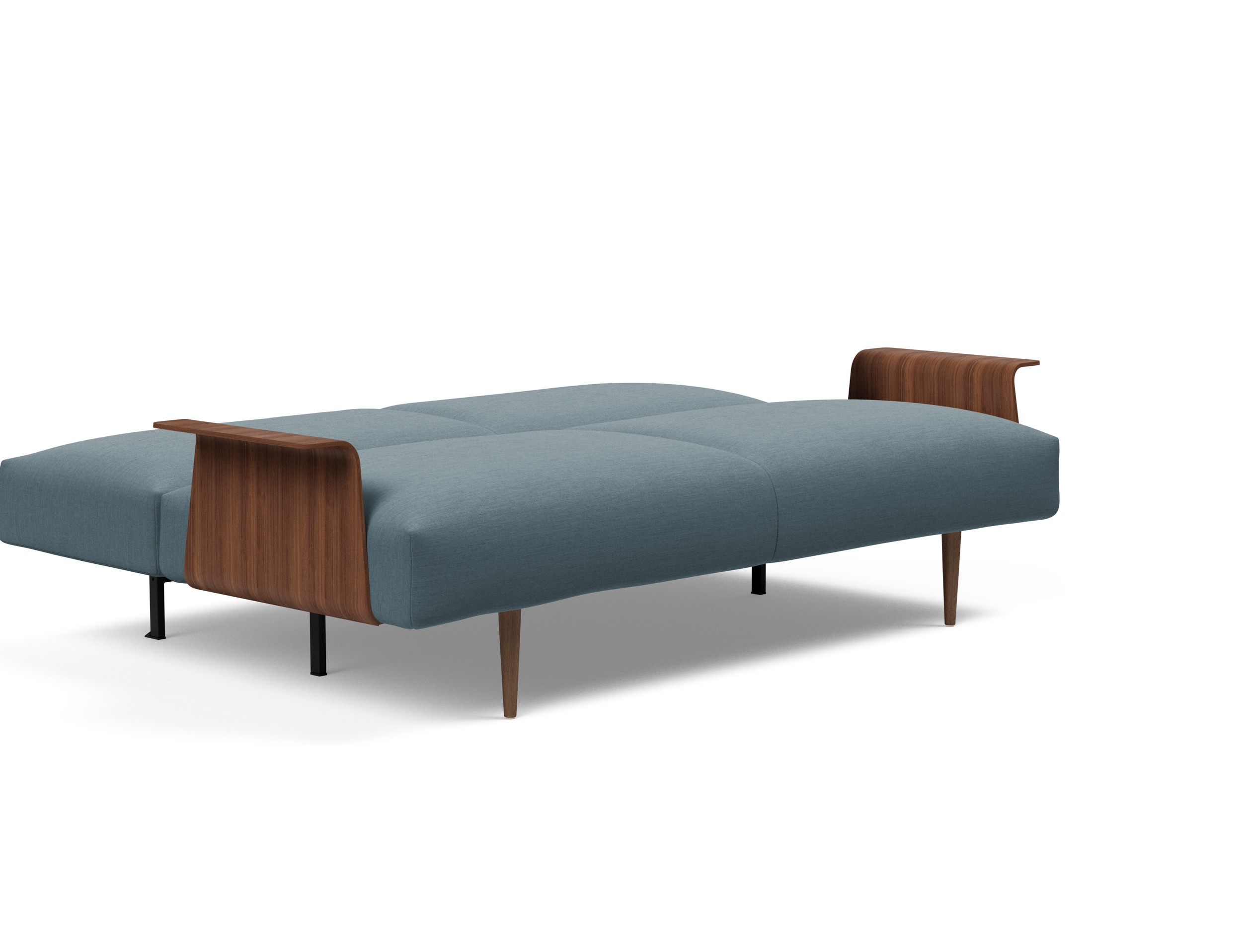 Frode Fabric Sofa Bed w/Walnut Arms