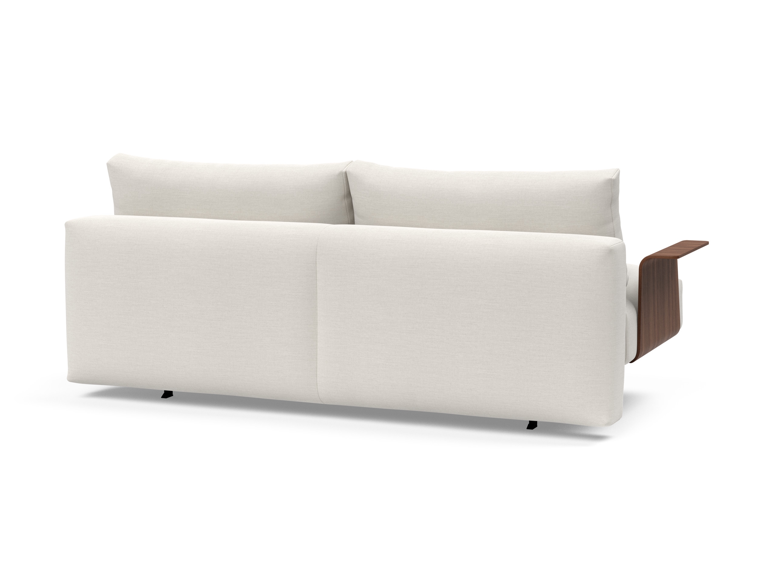 Frode Fabric Sofa Bed w/Walnut Arms