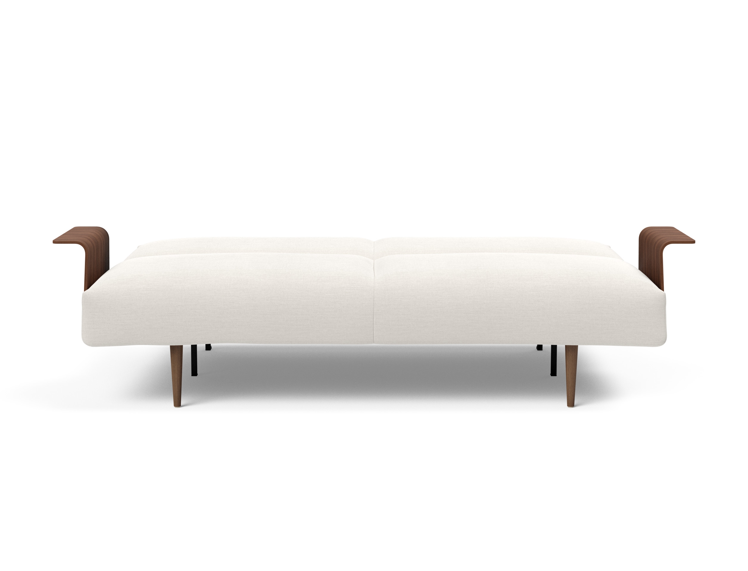 Frode Fabric Sofa Bed w/Walnut Arms