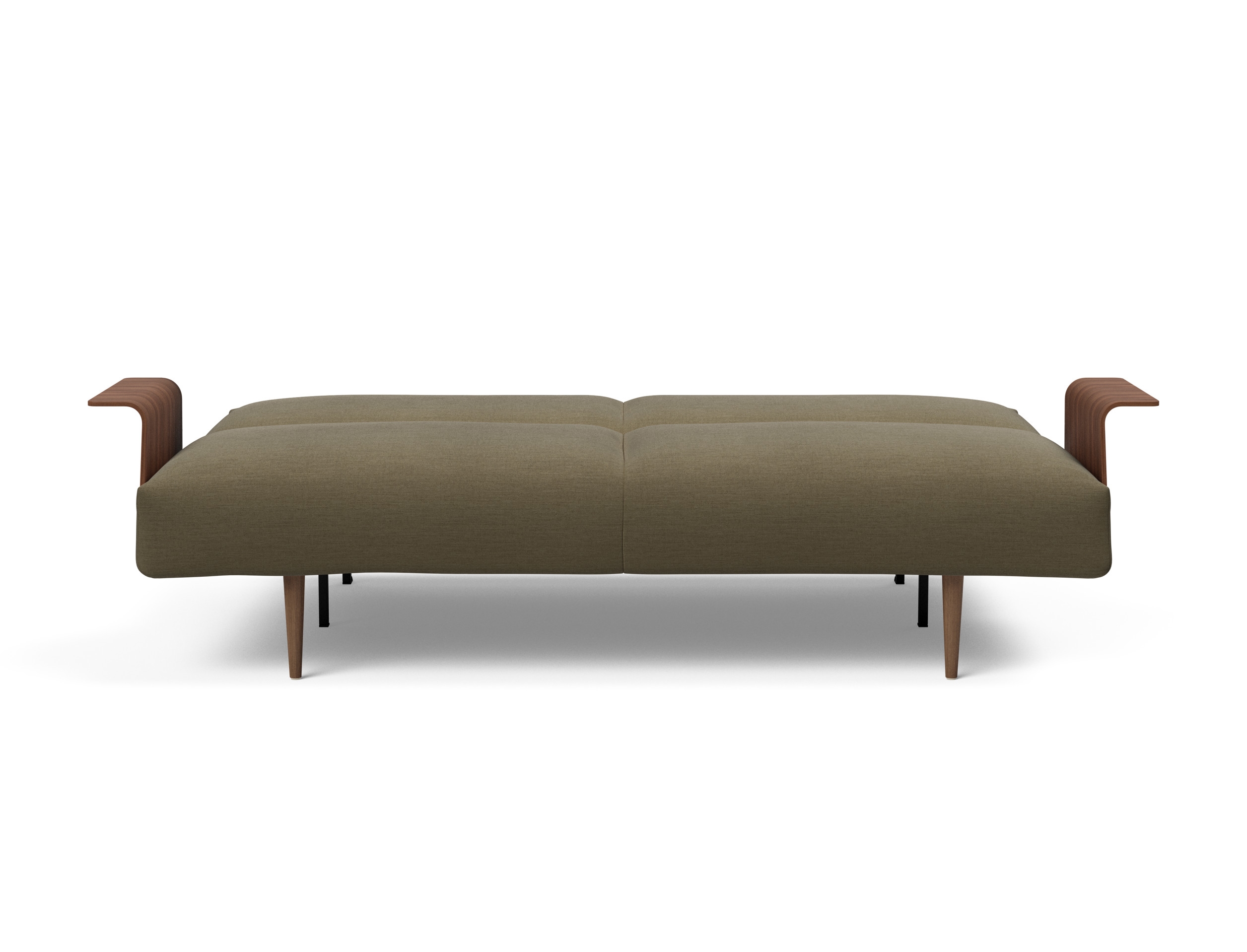 Frode Fabric Sofa Bed w/Walnut Arms
