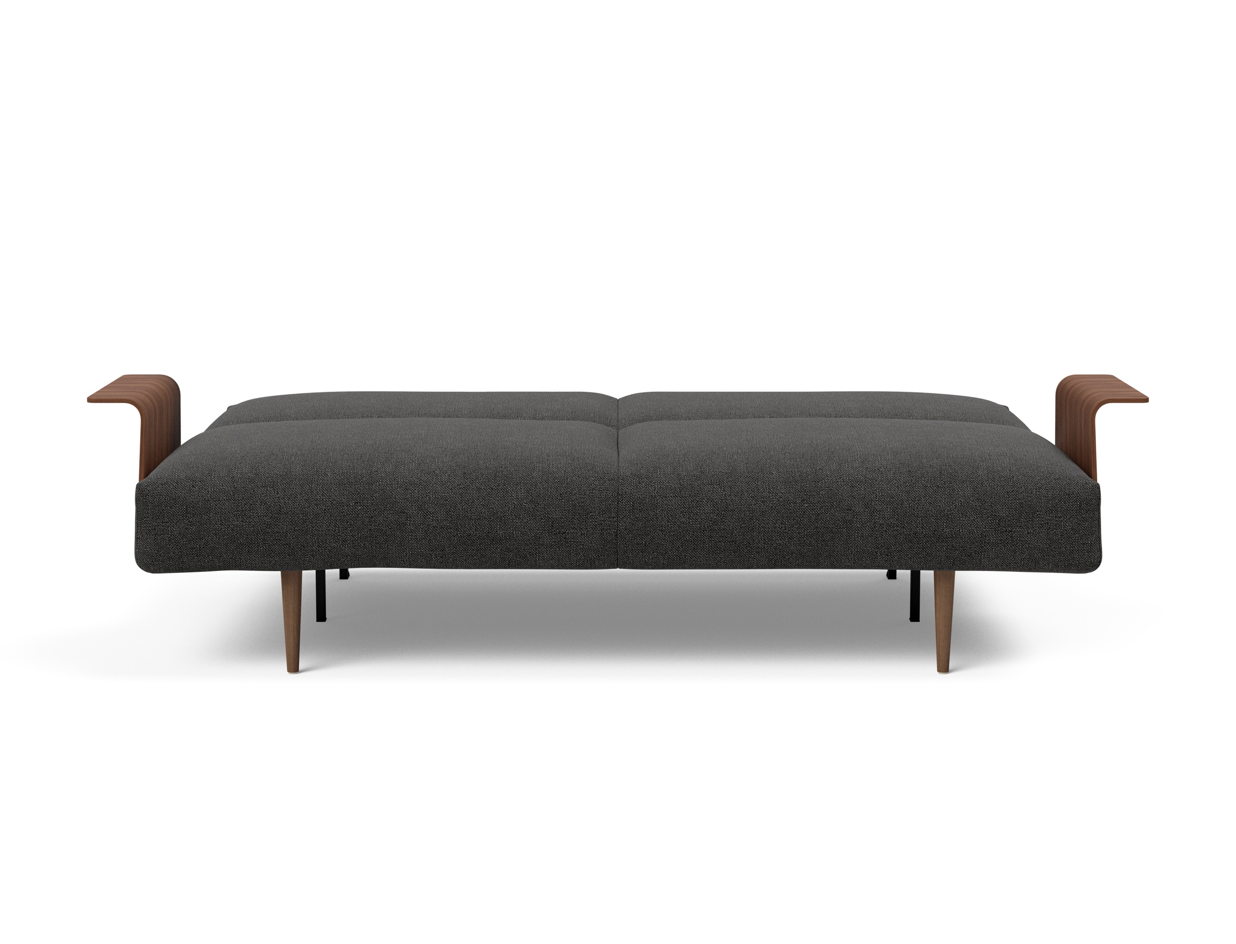 Frode Fabric Sofa Bed w/Walnut Arms