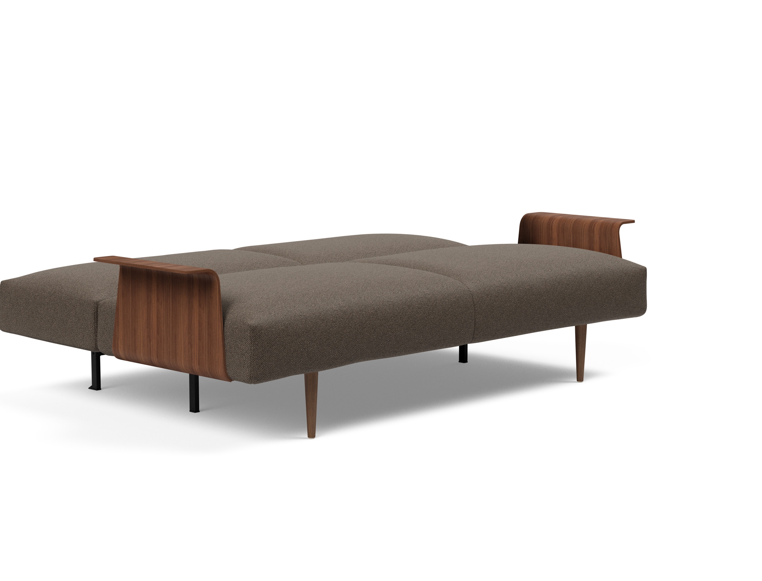 Frode Fabric Sofa Bed w/Walnut Arms