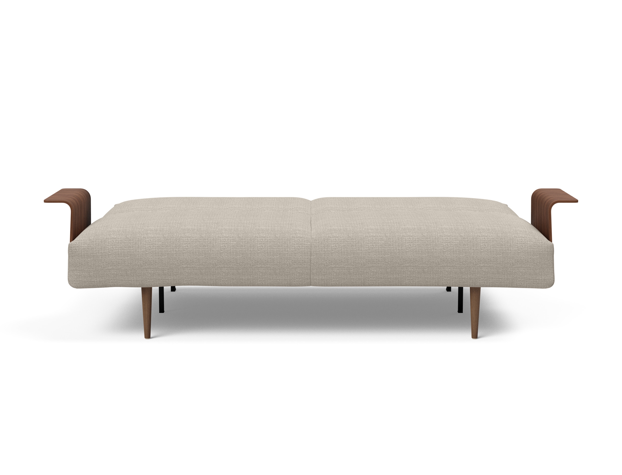Frode Fabric Sofa Bed w/Walnut Arms