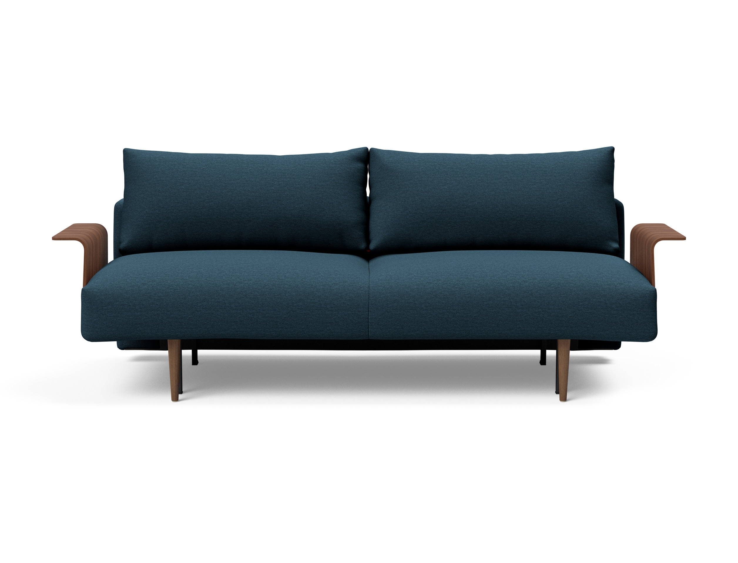 Frode Fabric Sofa Bed w/Walnut Arms