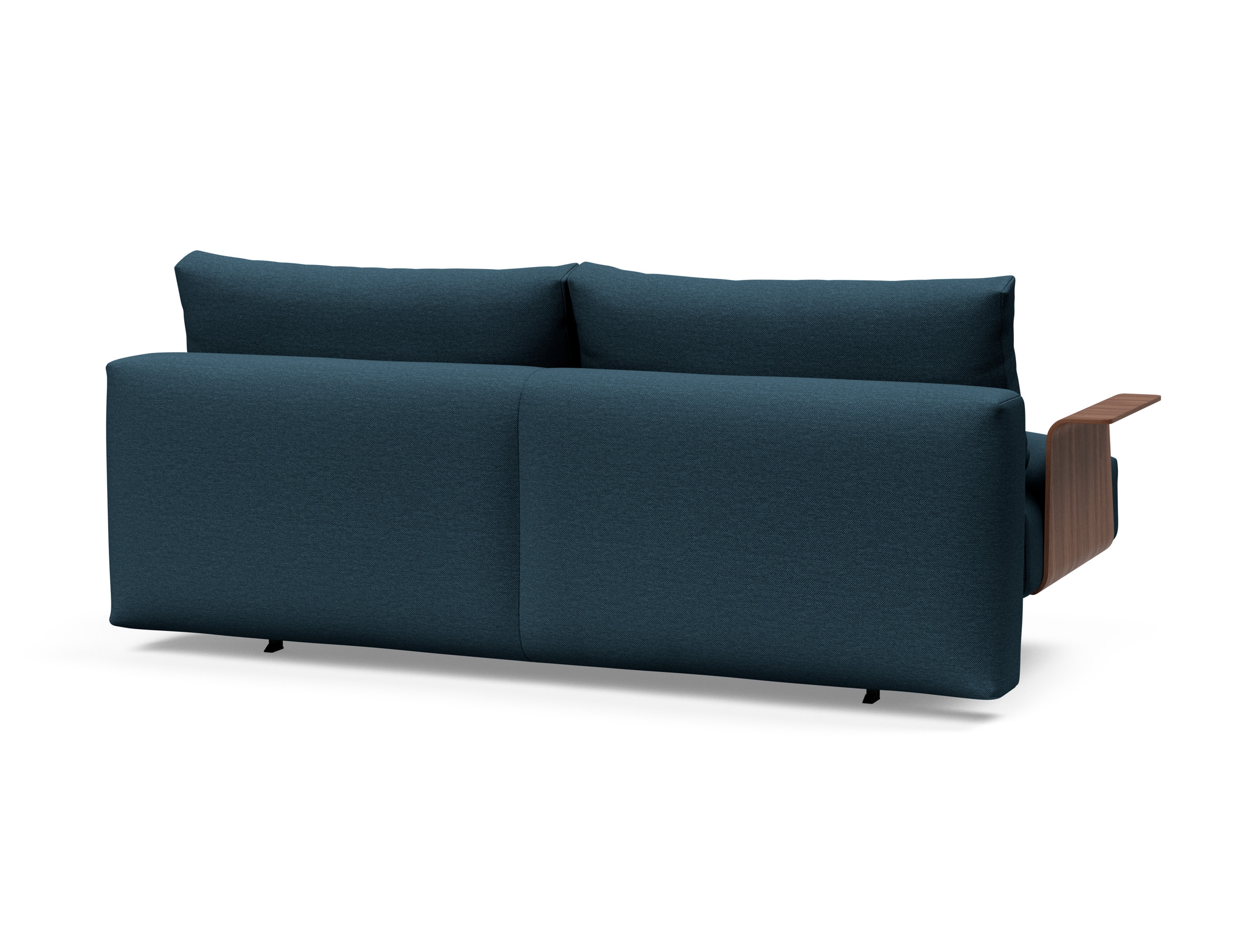 Frode Fabric Sofa Bed w/Walnut Arms