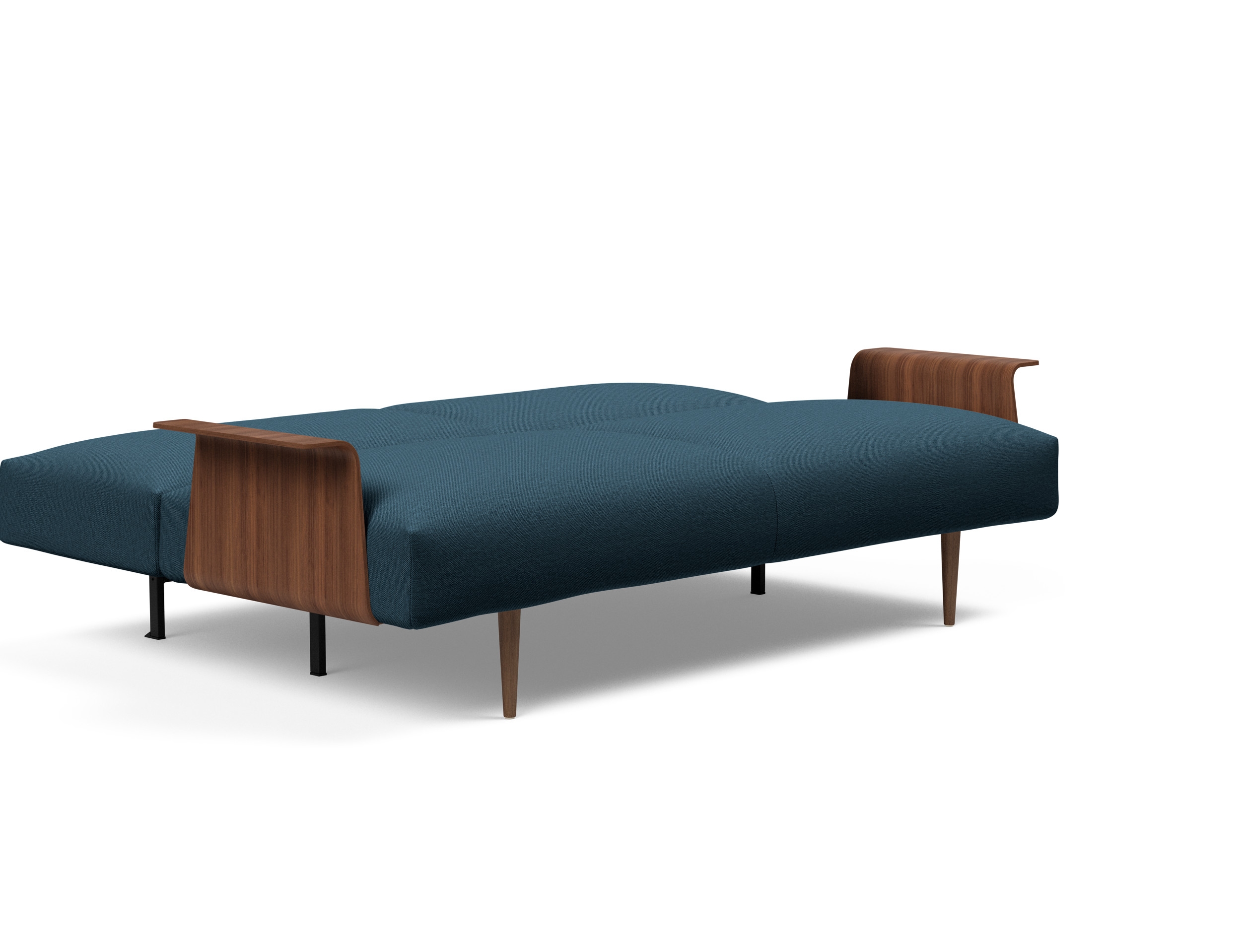 Frode Fabric Sofa Bed w/Walnut Arms
