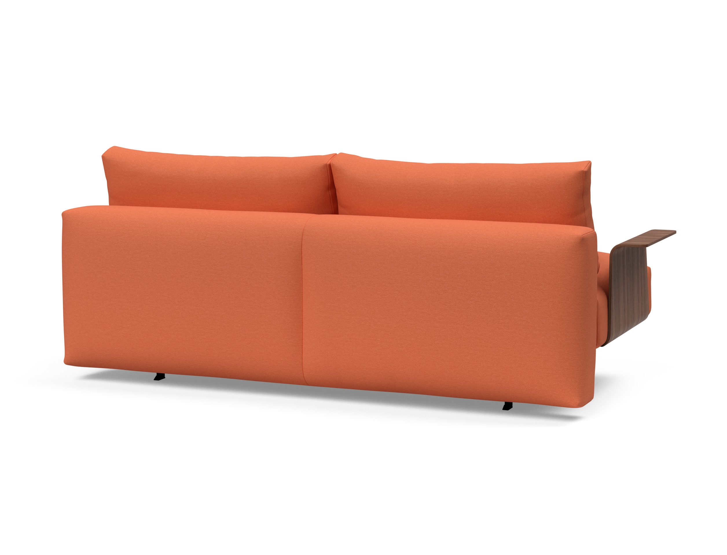 Frode Fabric Sofa Bed w/Walnut Arms