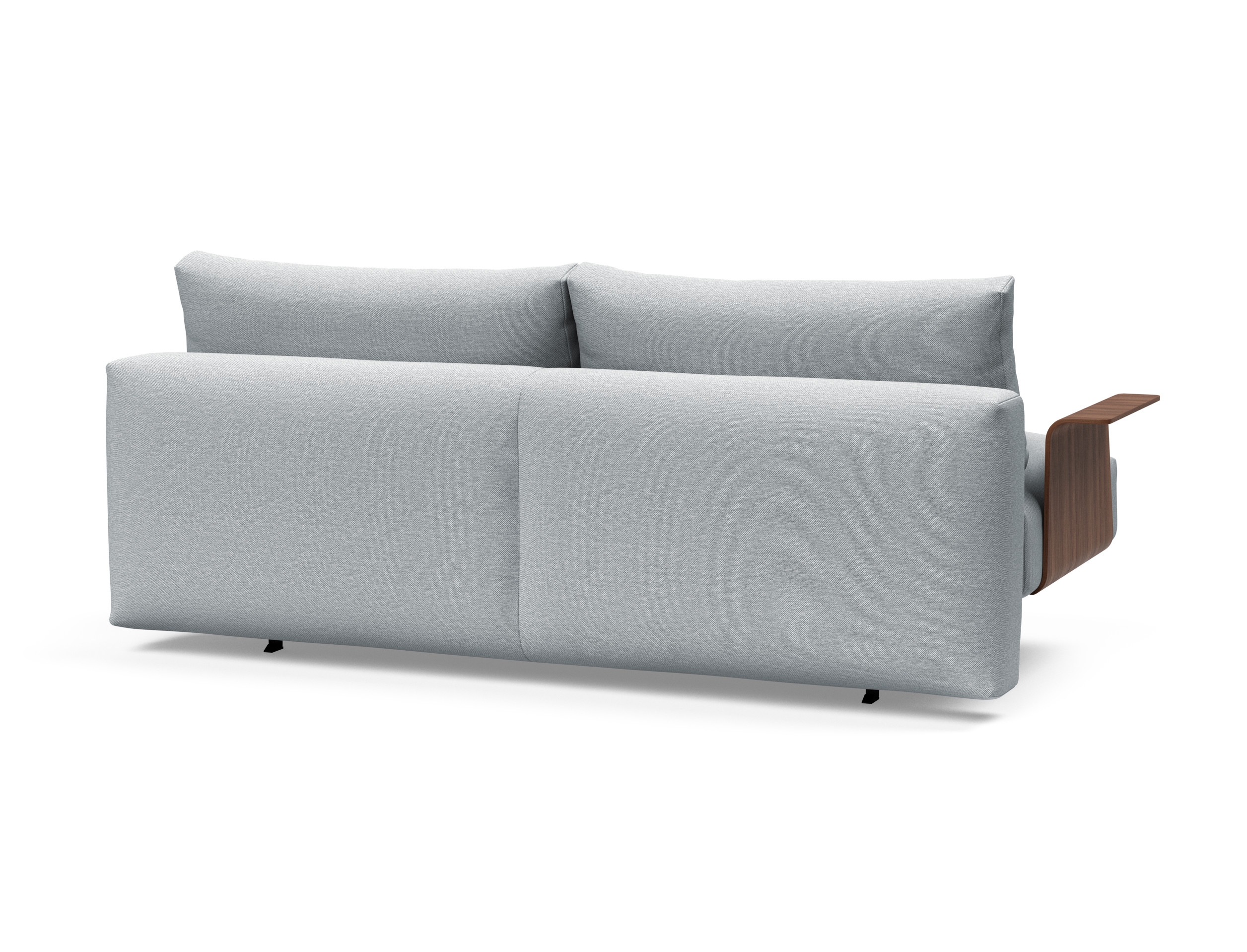 Frode Fabric Sofa Bed w/Walnut Arms