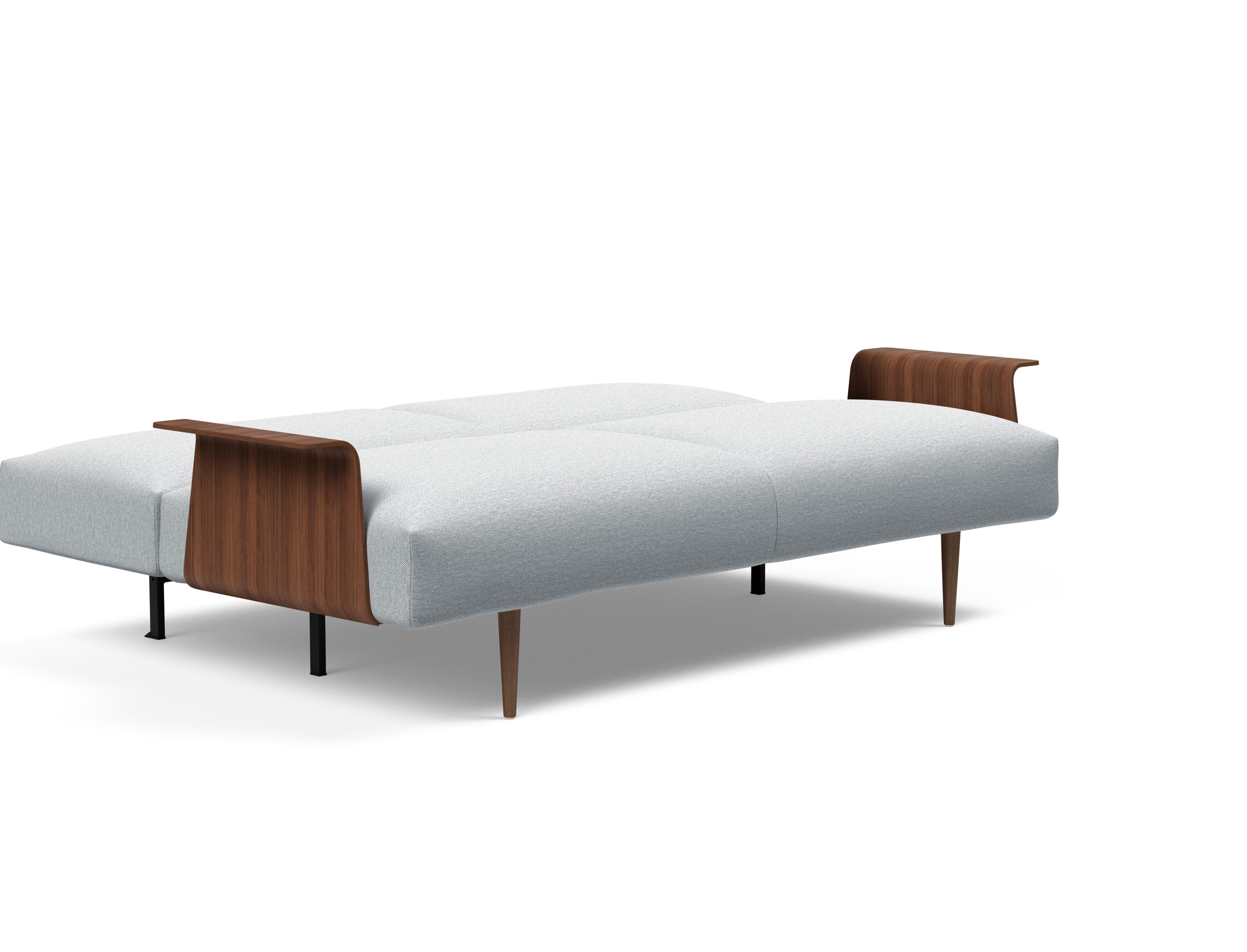 Frode Fabric Sofa Bed w/Walnut Arms