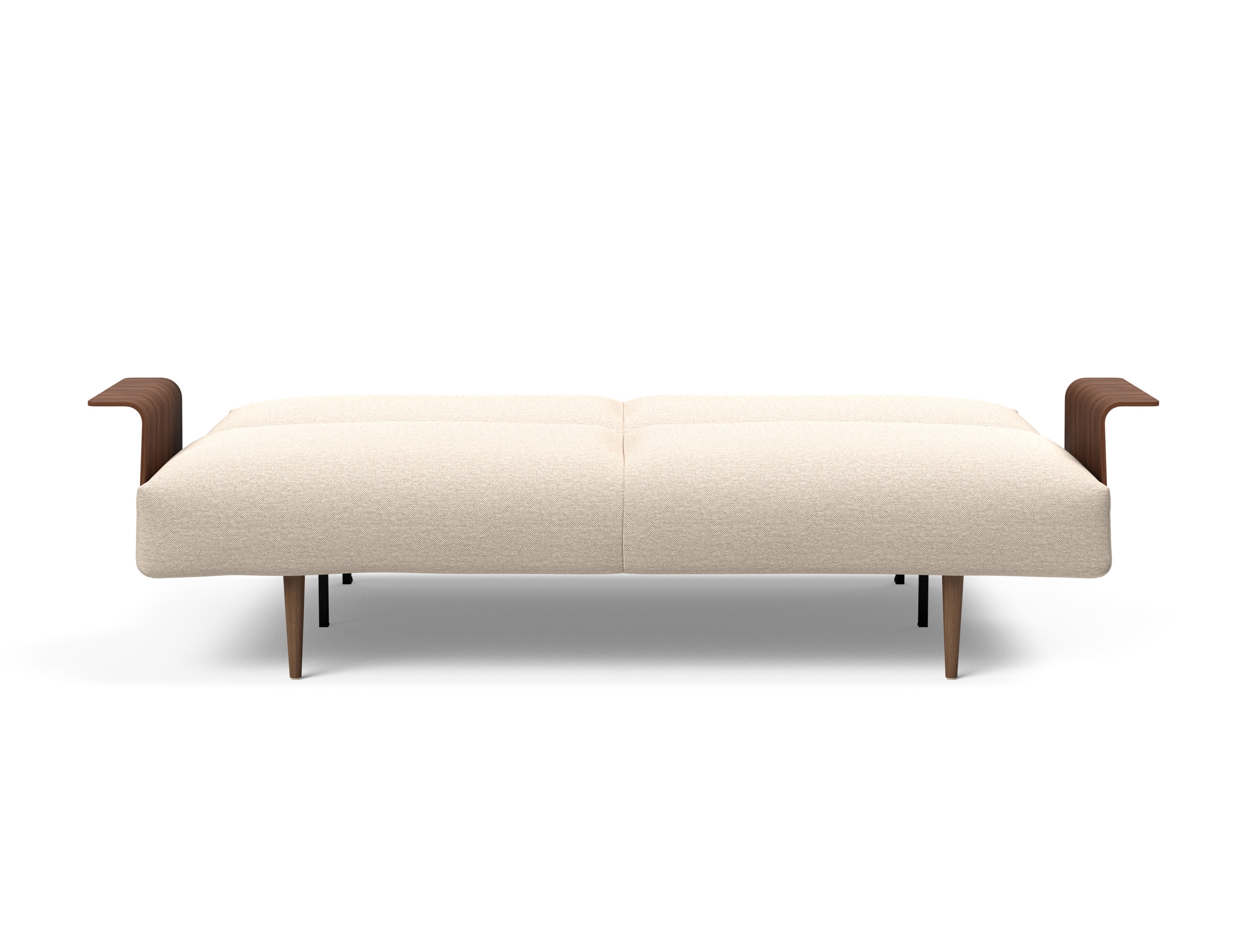 Frode Fabric Sofa Bed w/Walnut Arms