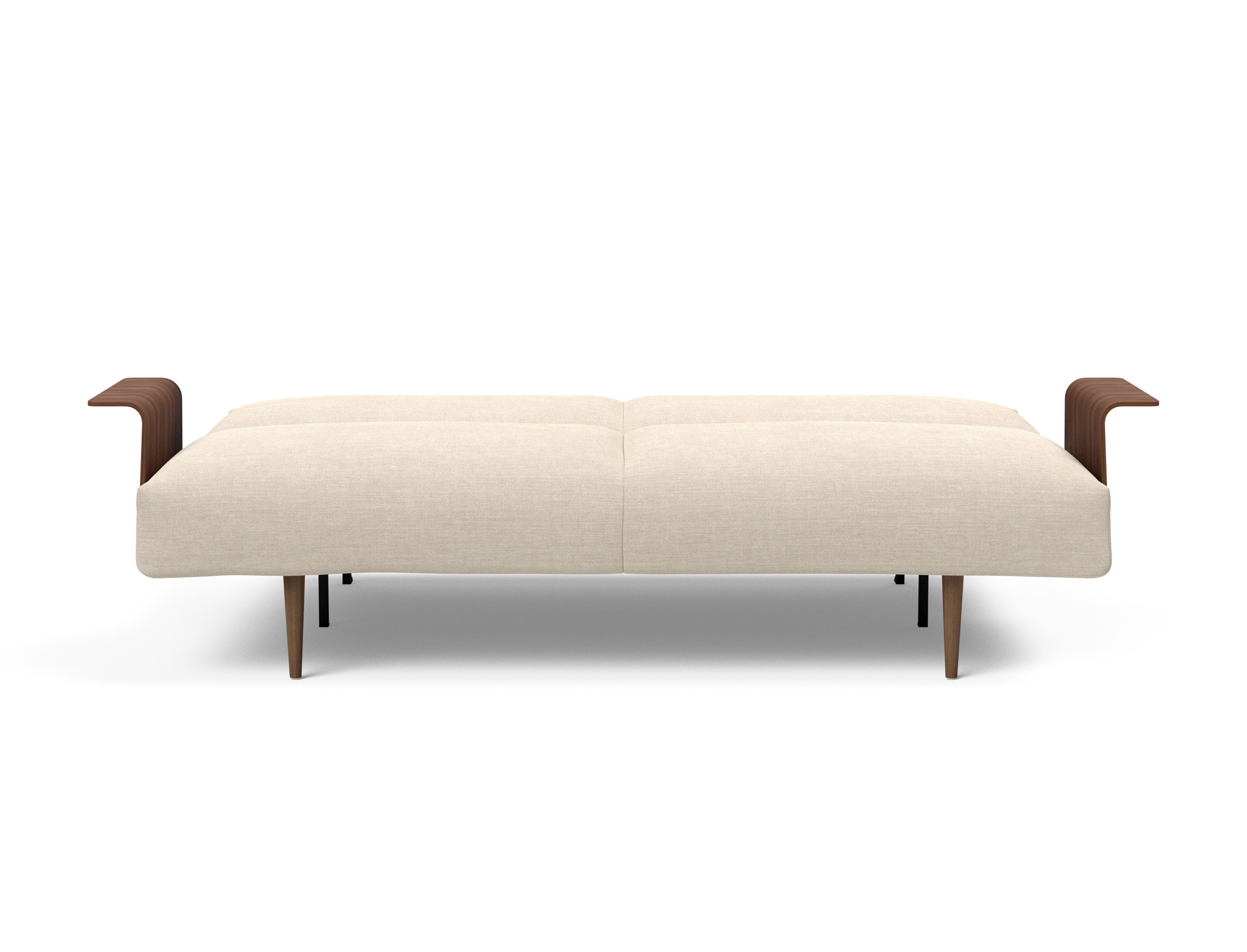 Frode Fabric Sofa Bed w/Walnut Arms