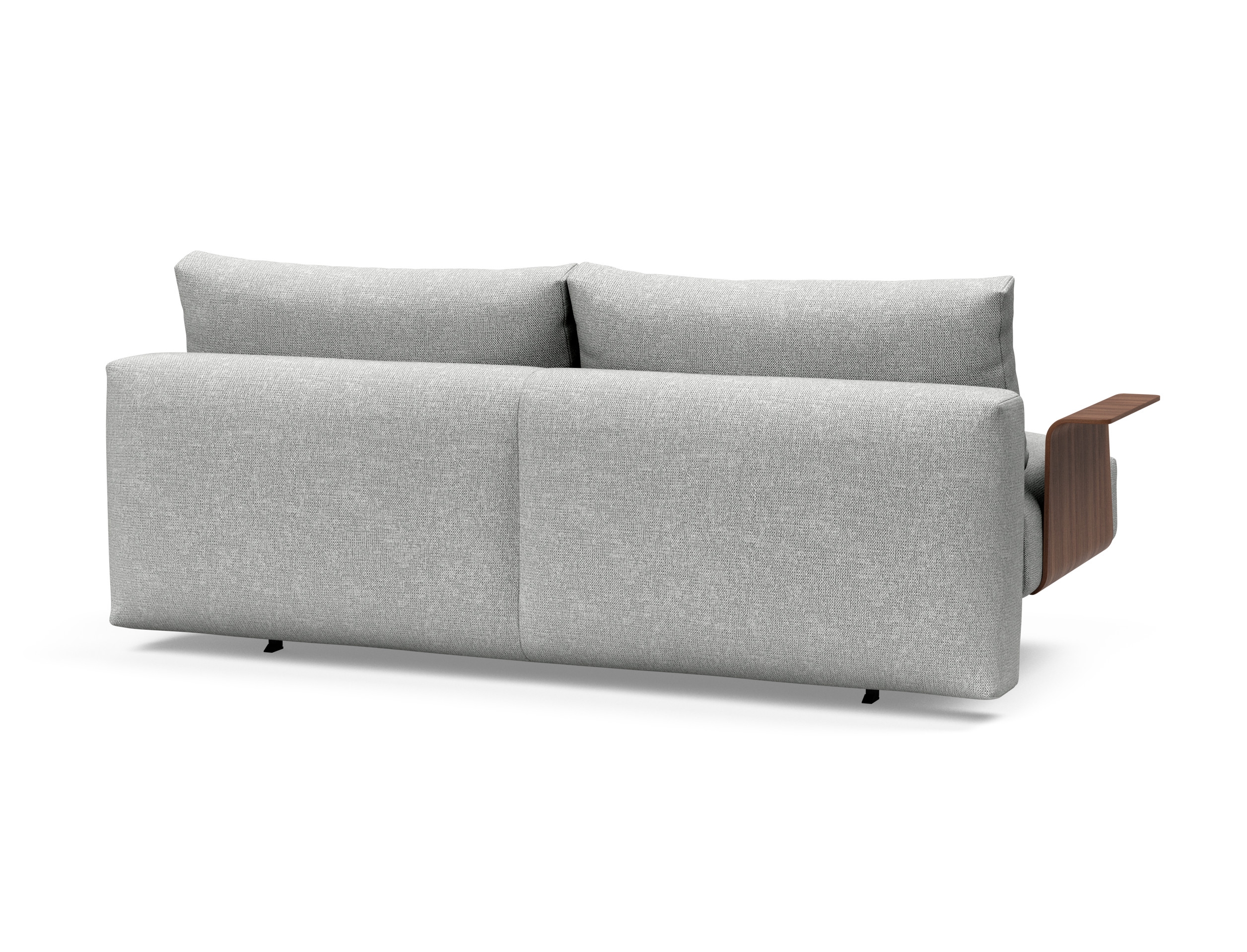 Frode Fabric Sofa Bed w/Walnut Arms