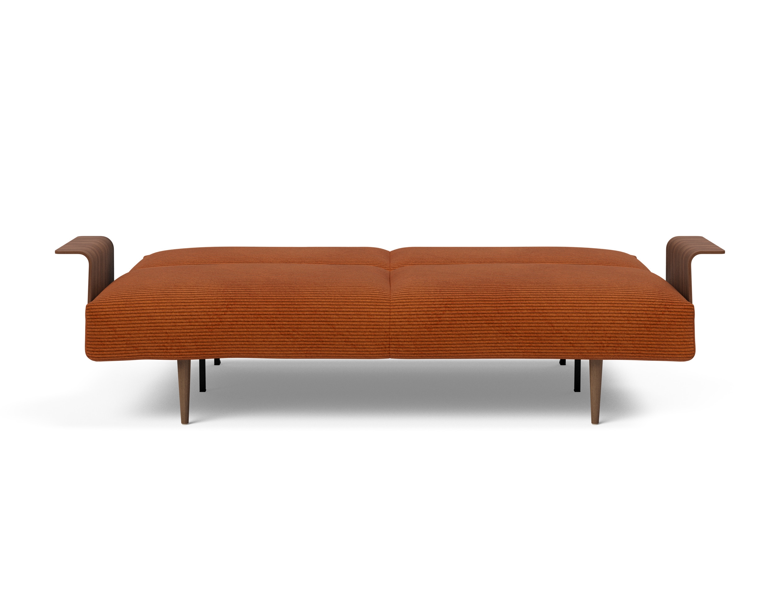 Frode Fabric Sofa Bed w/Walnut Arms