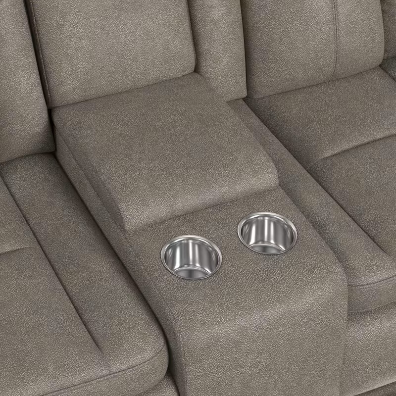 SM Lantana Faux Leather Power Reclining Living Room Set w/LED Light