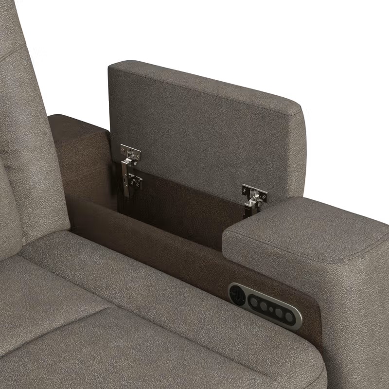 SM Lantana Faux Leather Power Reclining Living Room Set w/LED Light