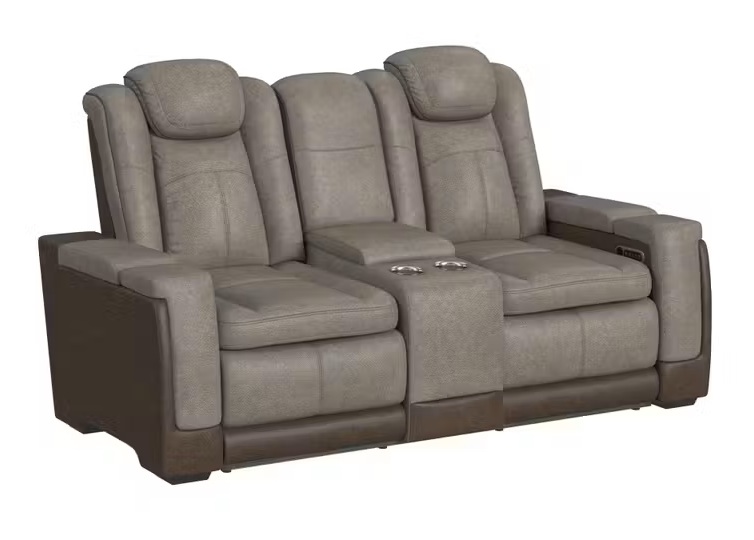 SM Lantana Faux Leather Power Reclining Living Room Set w/LED Light