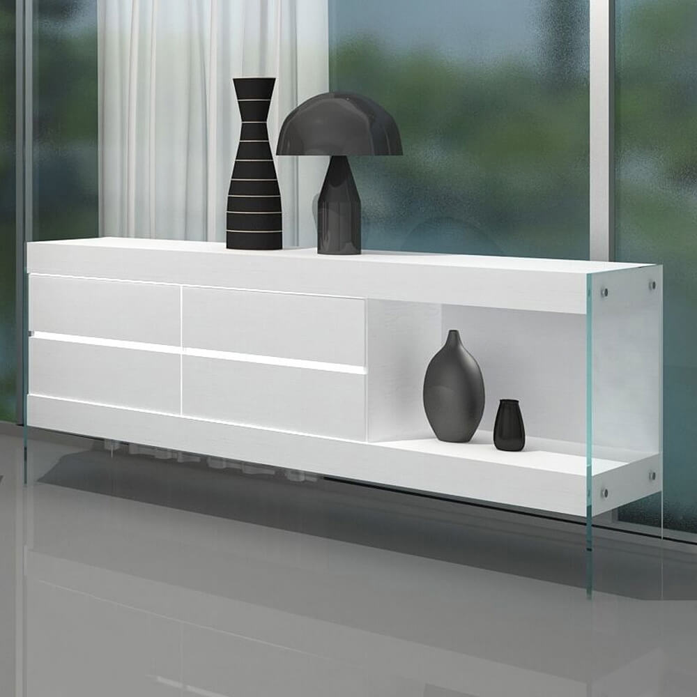 Cloud Modern Buffet with Open Shelf